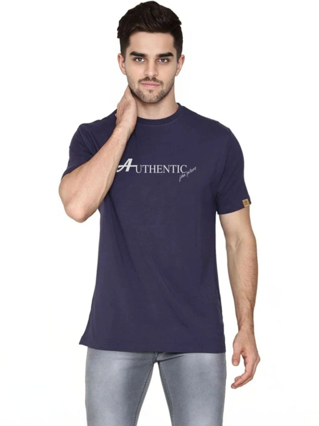 FLORA SHINE Men Typography Printed Bio Finish T-shirt