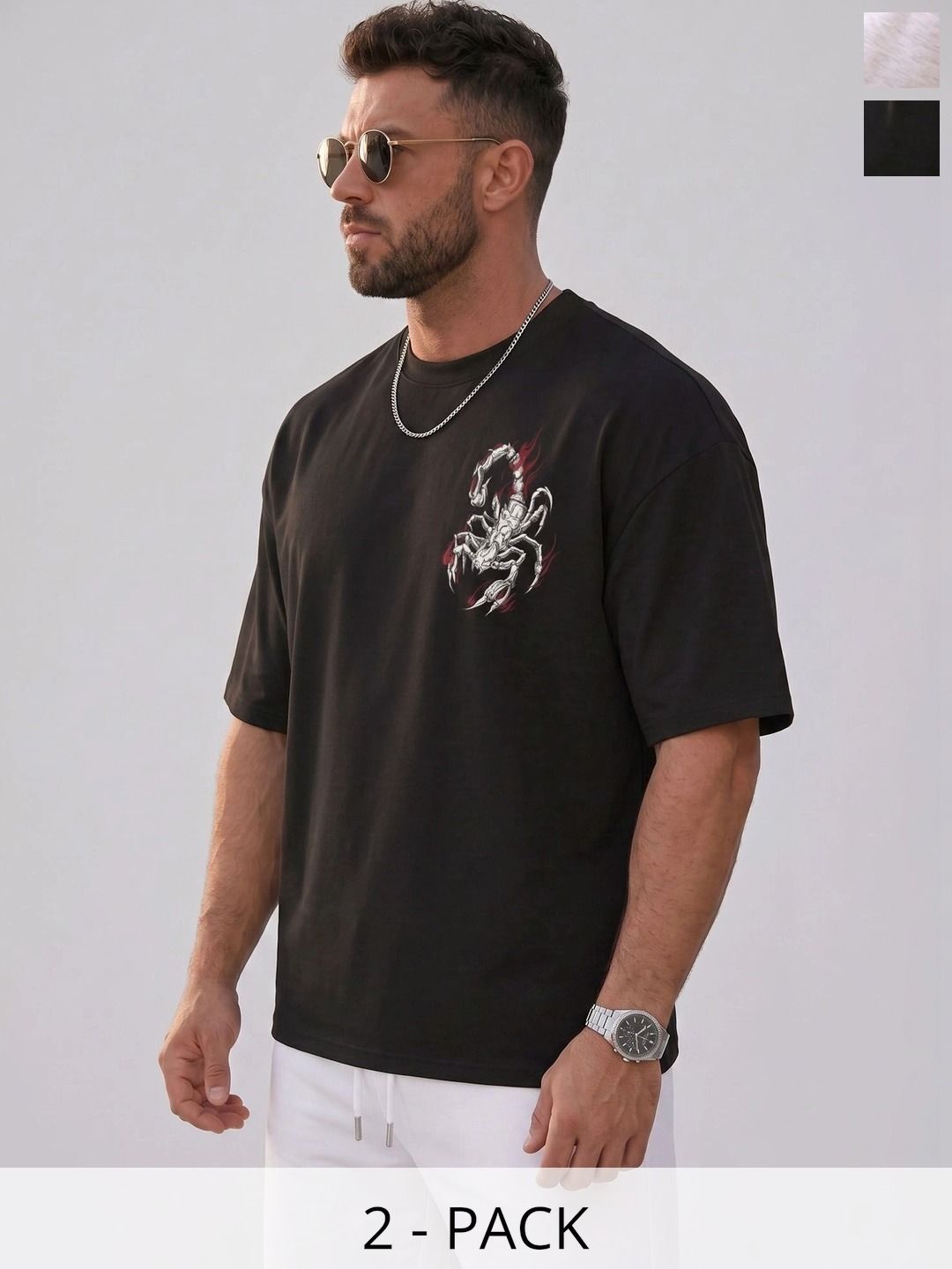 Kasendra Men Graphic Printed Relaxed Fit T-shirt