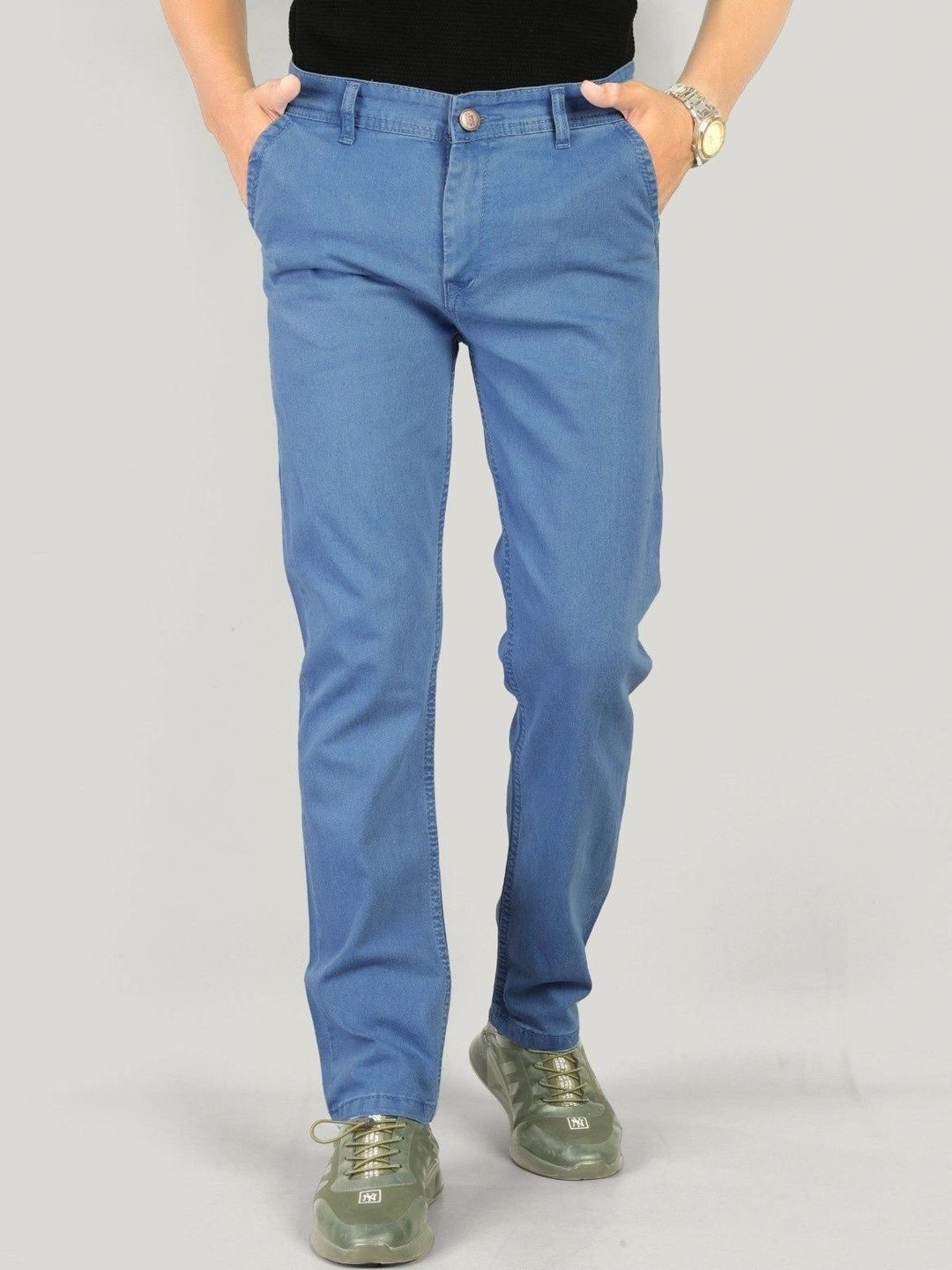 Moudlin Men Jean Regular Fit Mid-Rise Stretchable Jeans