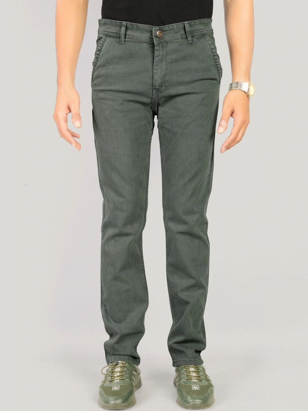 Moudlin Men Jean Regular Fit Mid-Rise Stretchable Jeans