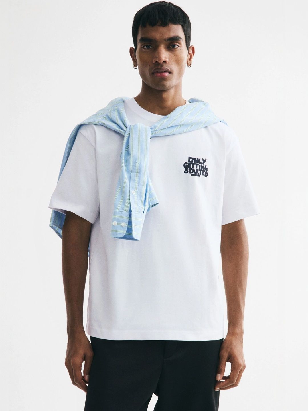 H&M Men Typography Printed T-shirt