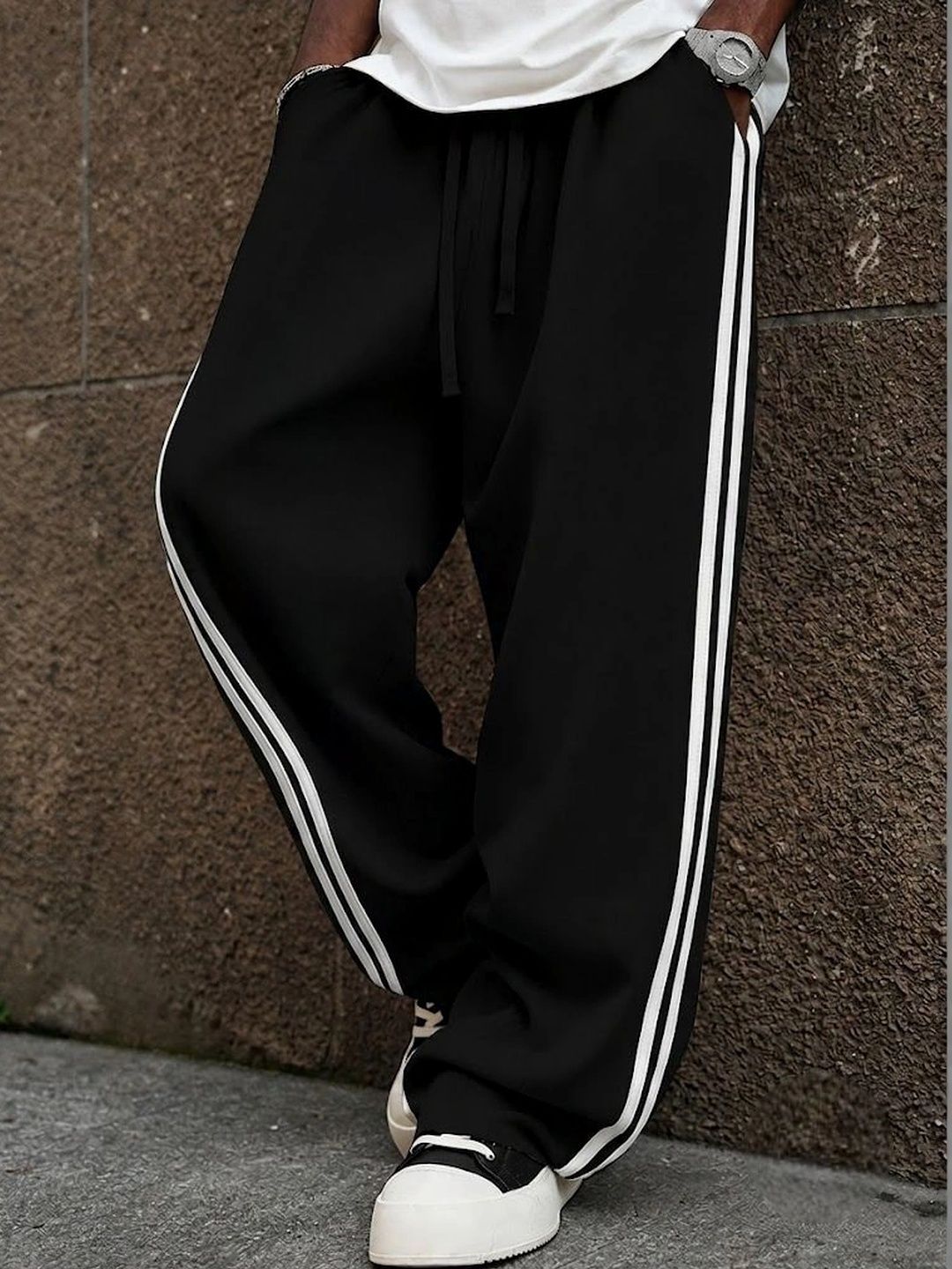 dockstreet Men Relaxed Fit Training Track Pants