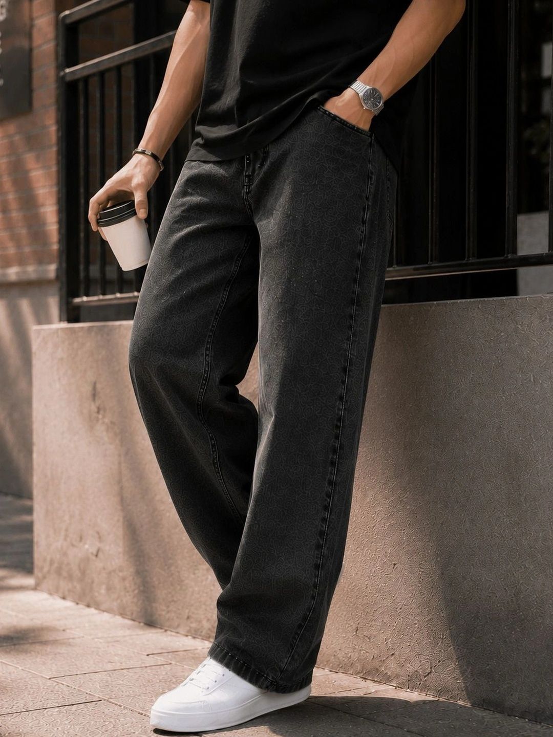 GARTEEN Men Classic Straight Fit Mid-Rise Stretchable Jeans