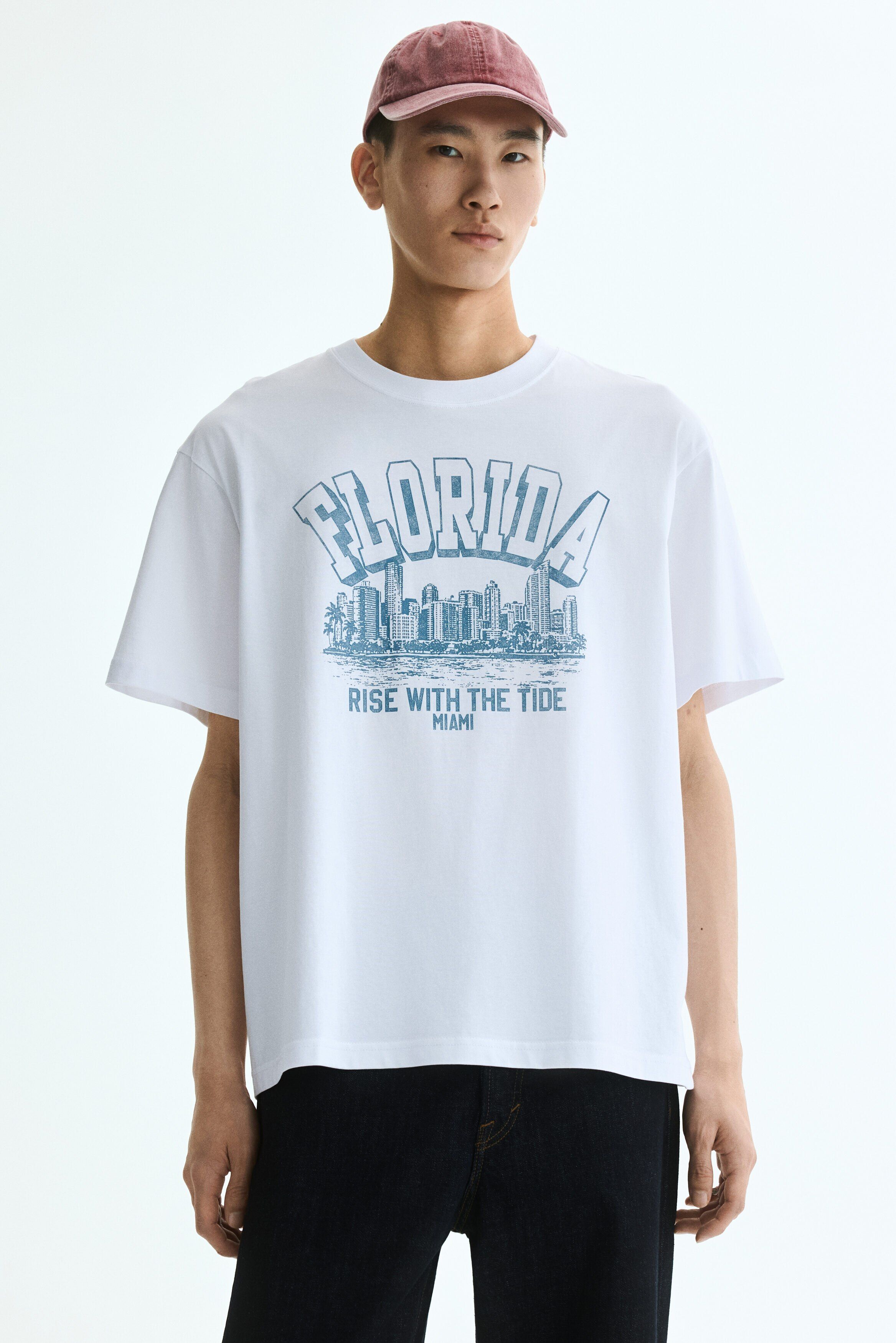 H&M Loose Fit Printed T-shirt