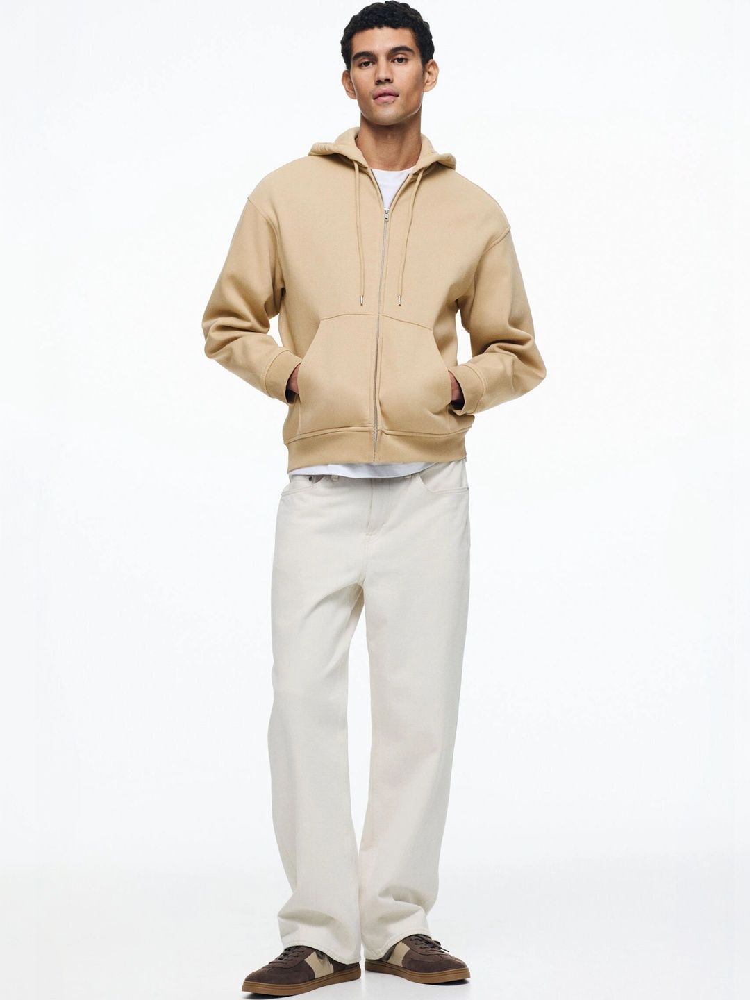 H&M Loose-Fit Zip-Through Hoodie