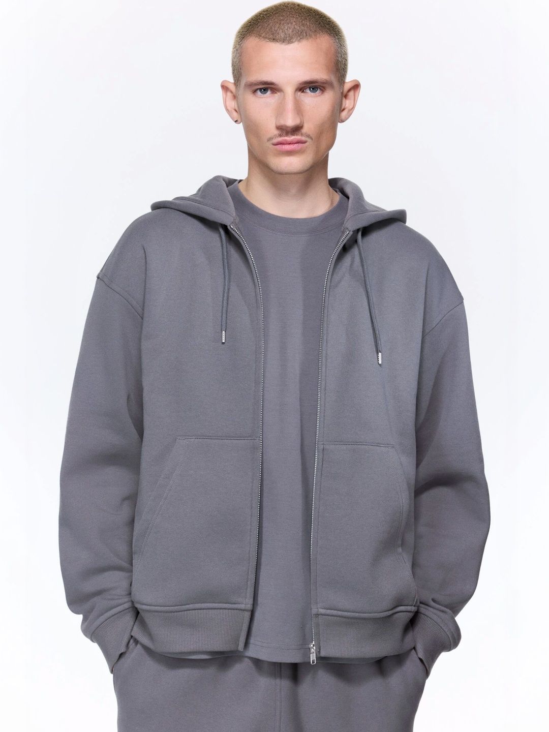 H&M Loose Fit Zip-Through Hoodie