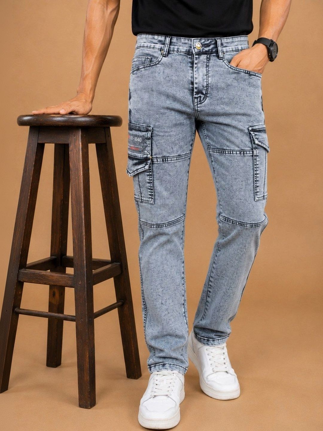 GEX Men Regular Fit Mid-Rise Jeans