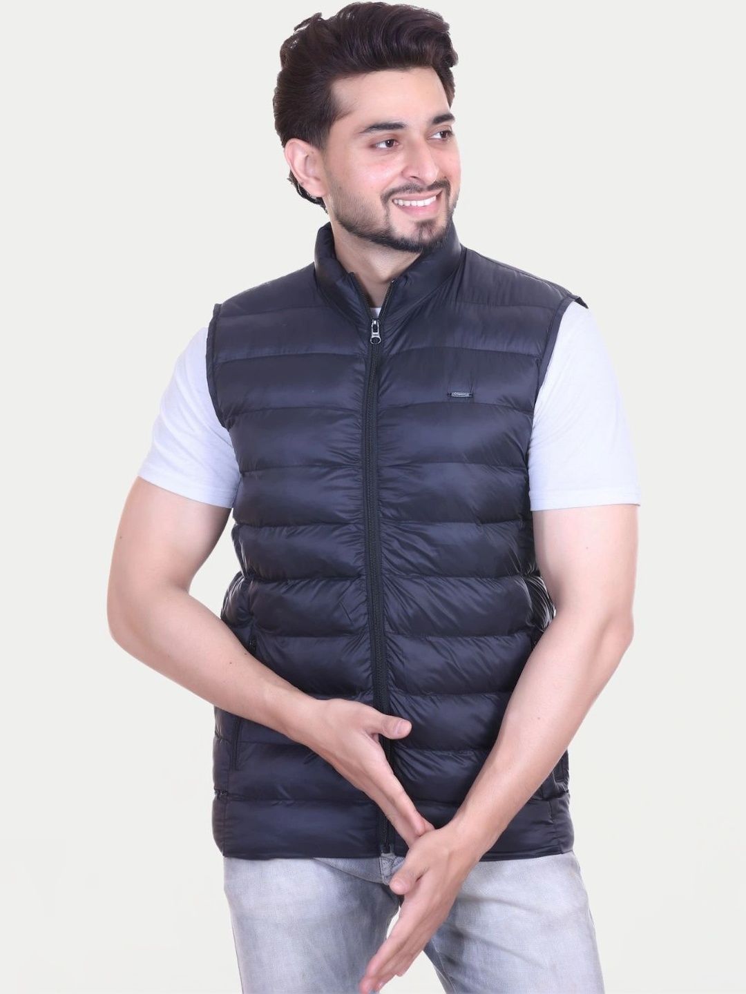 TROO BLUE Men Lightweight Puffer Jacket