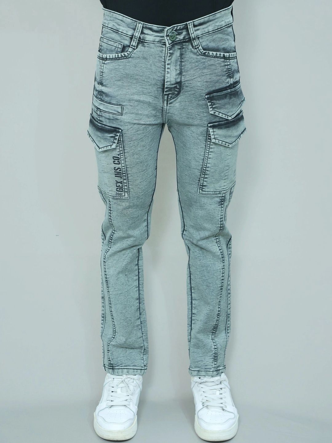 GEX Men Regular Fit Mid-Rise Jeans