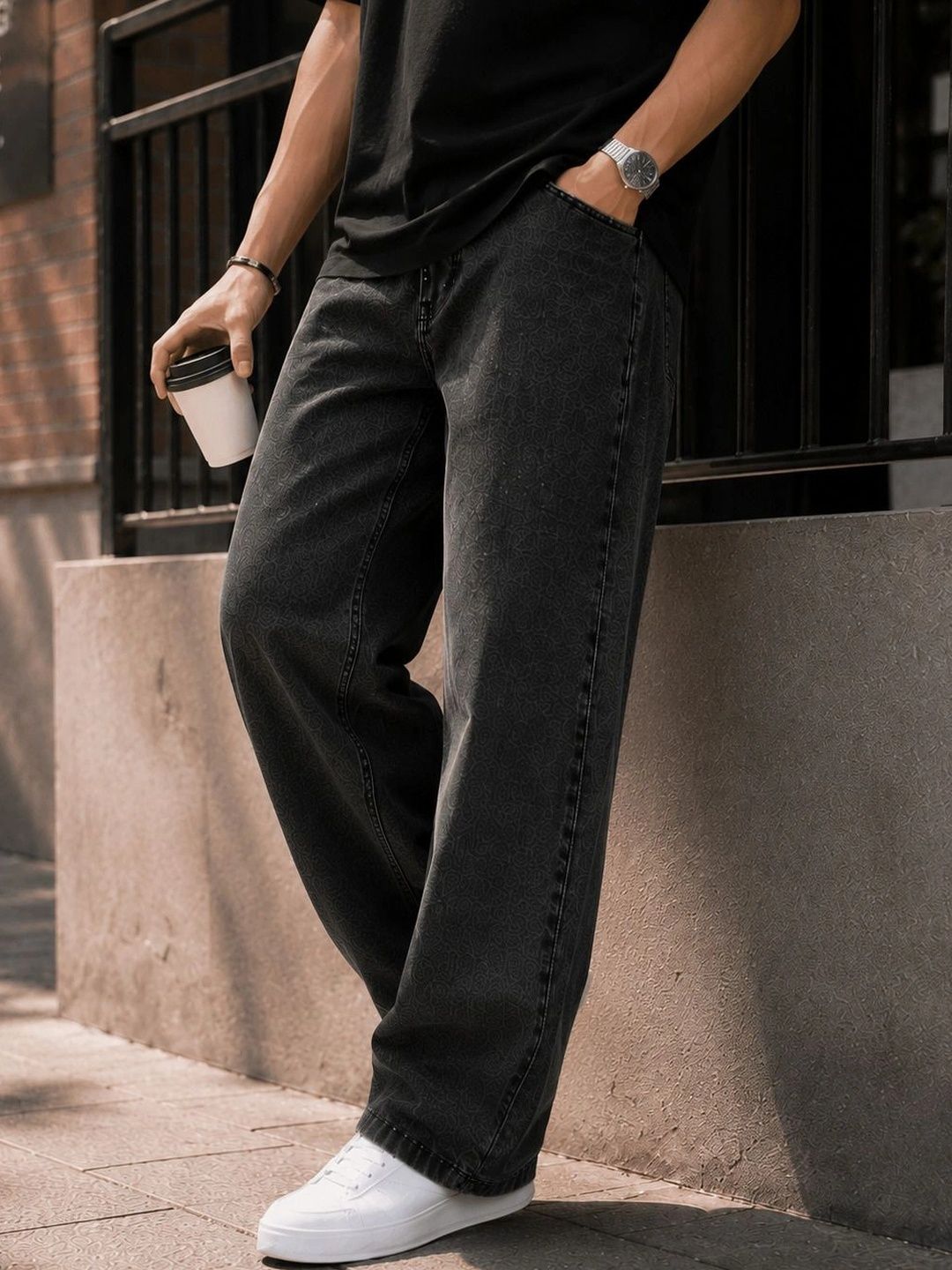 MARK VIEW Men Classic Straight Fit Mid-Rise Stretchable Jeans