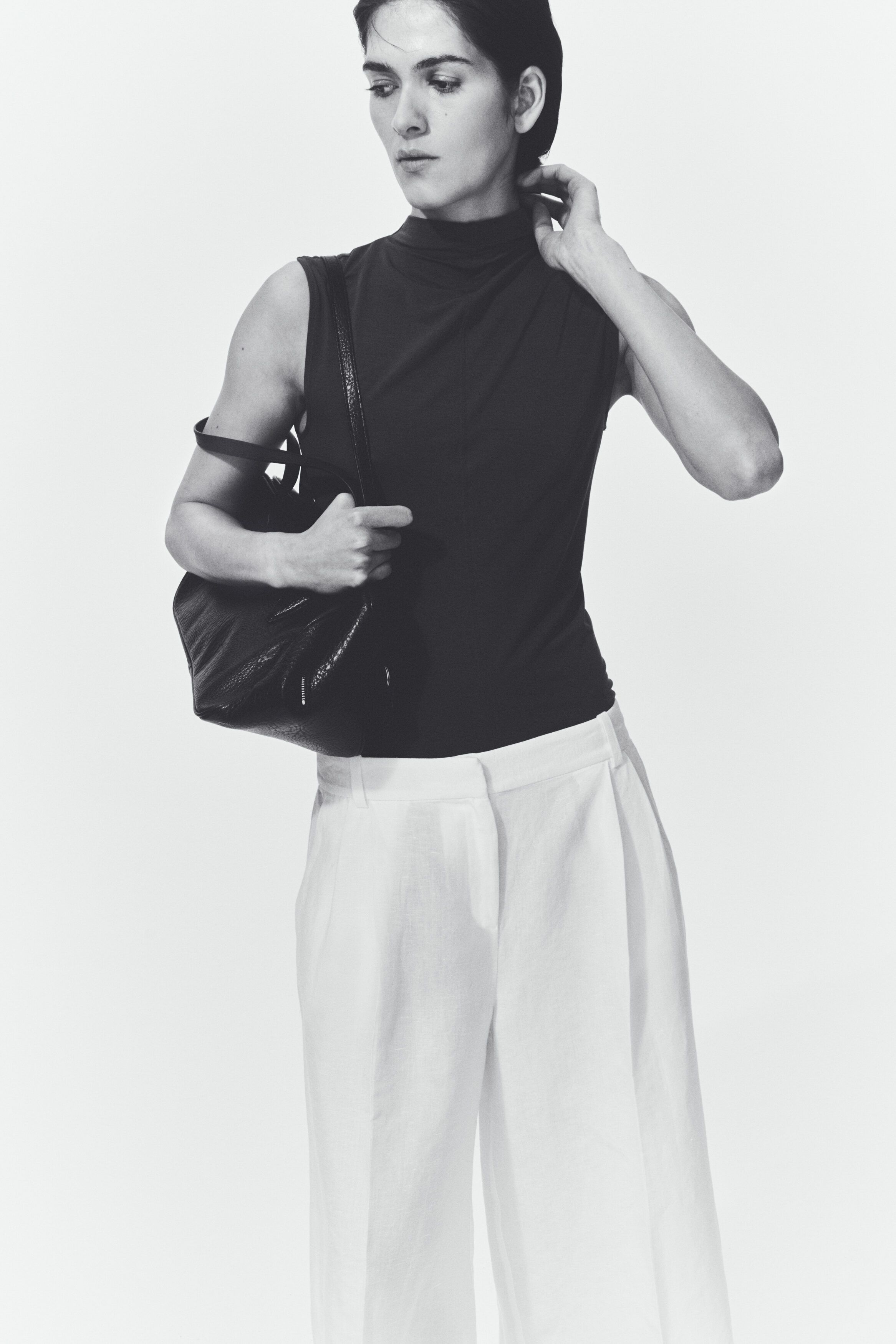 H&M Modal-Blend Turtleneck Top deal from myntra