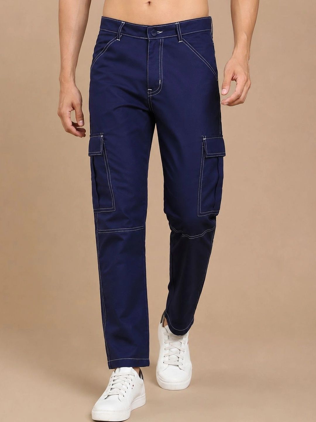 Roadster Men Relaxed Easy Wash Cargos Trousers