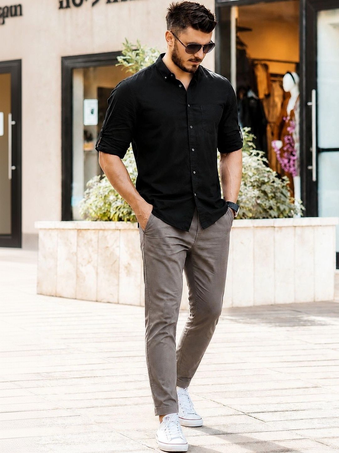 HERE&NOW Men Comfort Casual Shirt