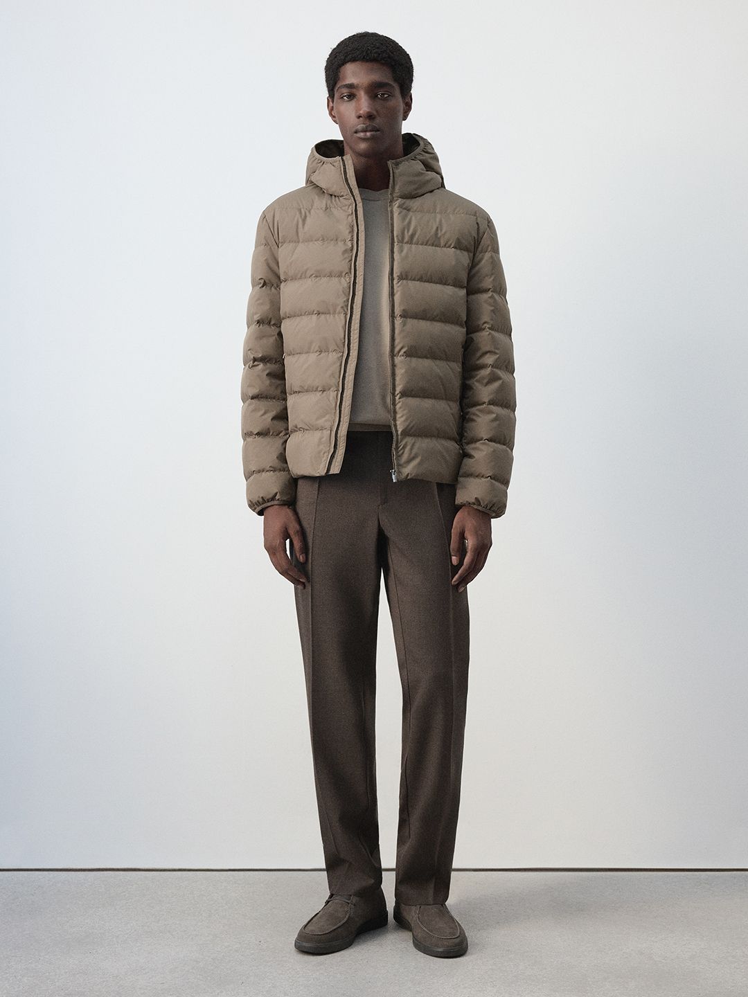 MANGO MAN Puffer Jacket with Hood