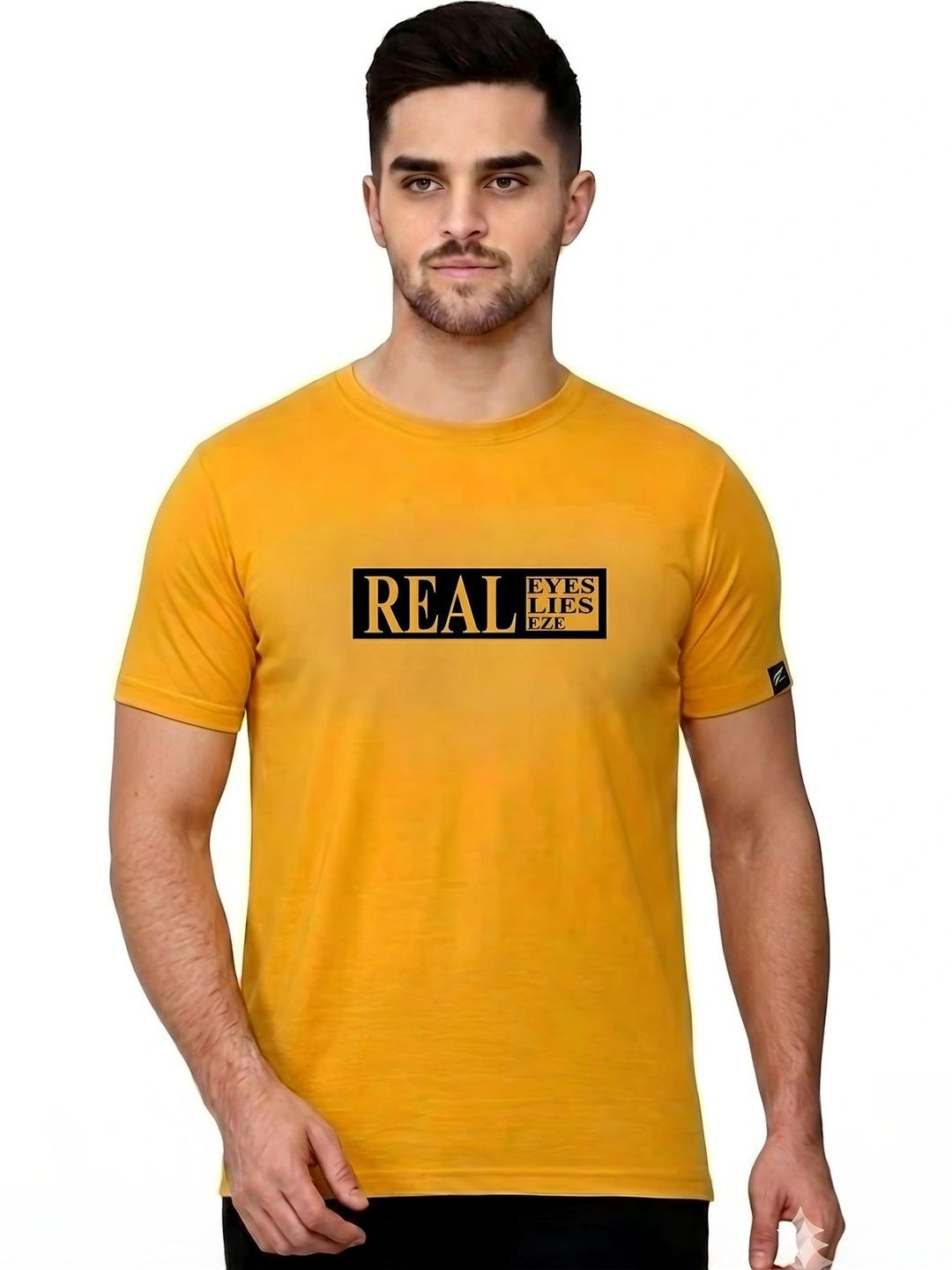 FLORA SHINE Men Typography Printed Bio Finish T-shirt