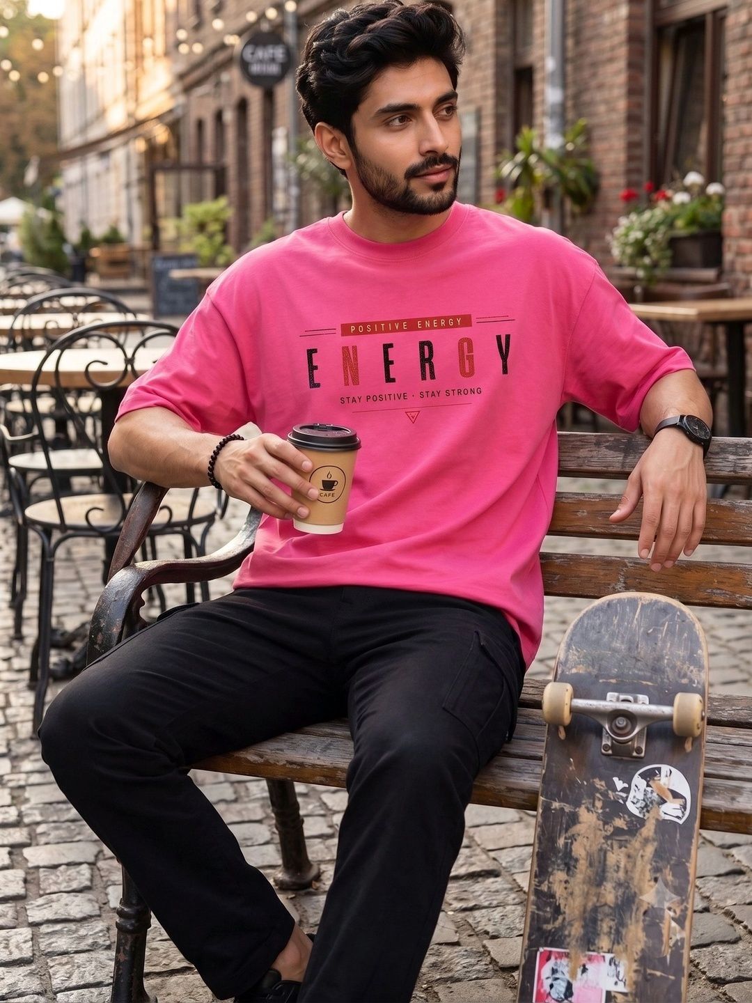 Tru North Men Typography Printed T-shirt