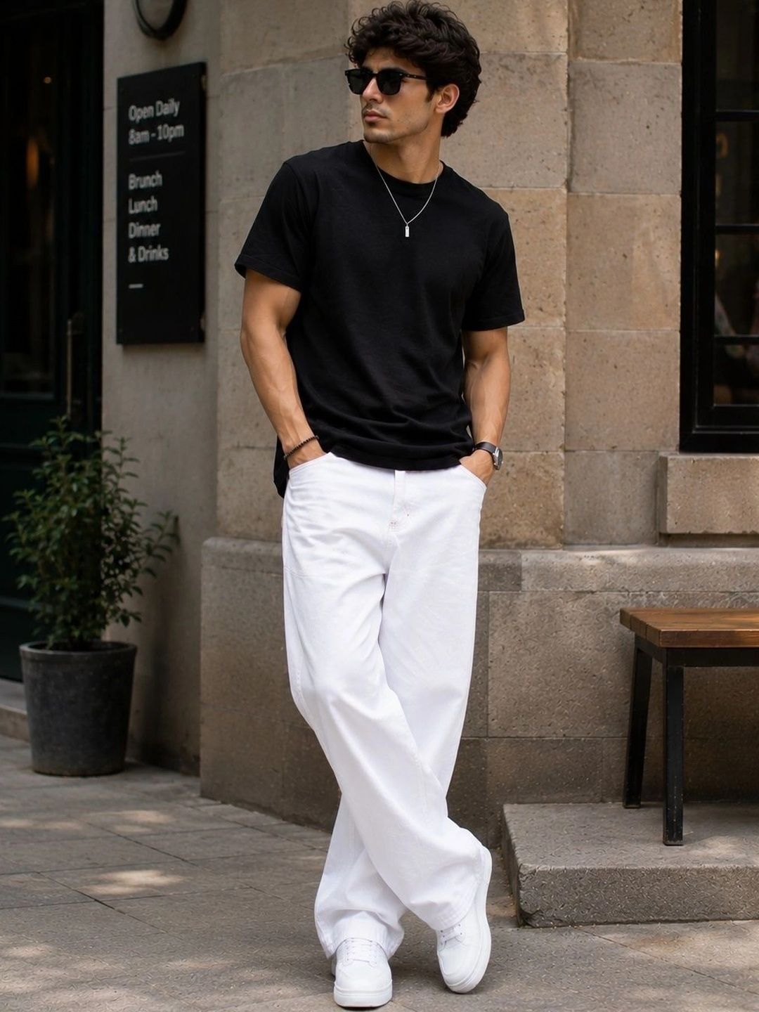 MARK VIEW Men Classic Straight Fit Mid-Rise Stretchable Jeans
