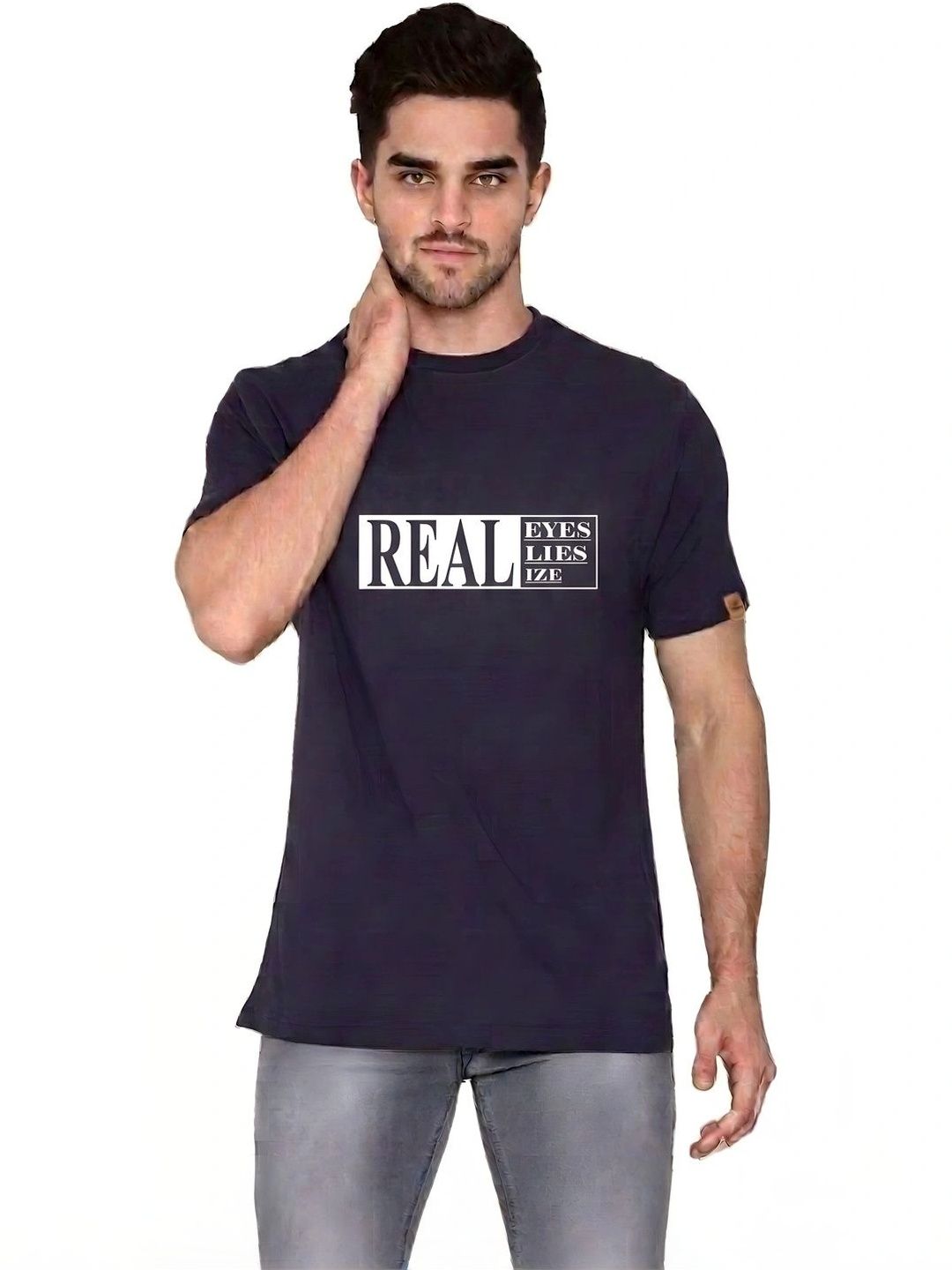 FLORA SHINE Men Typography Printed Bio Finish T-shirt