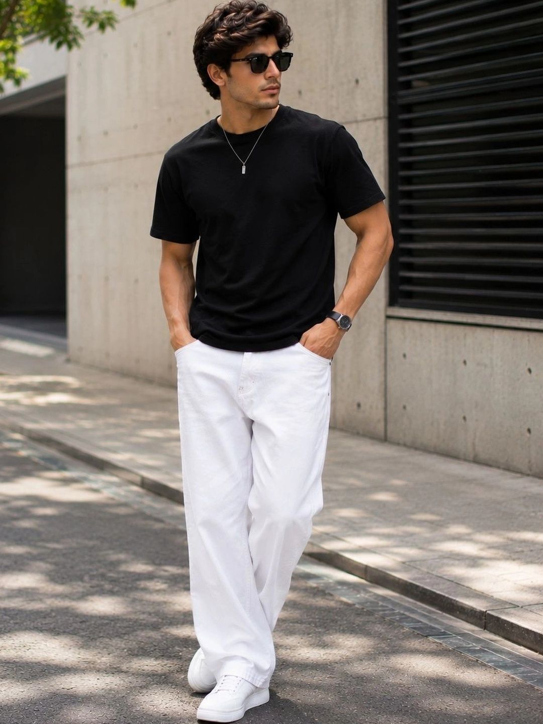 MARK VIEW Men Classic Straight Fit Mid-Rise Stretchable Jeans