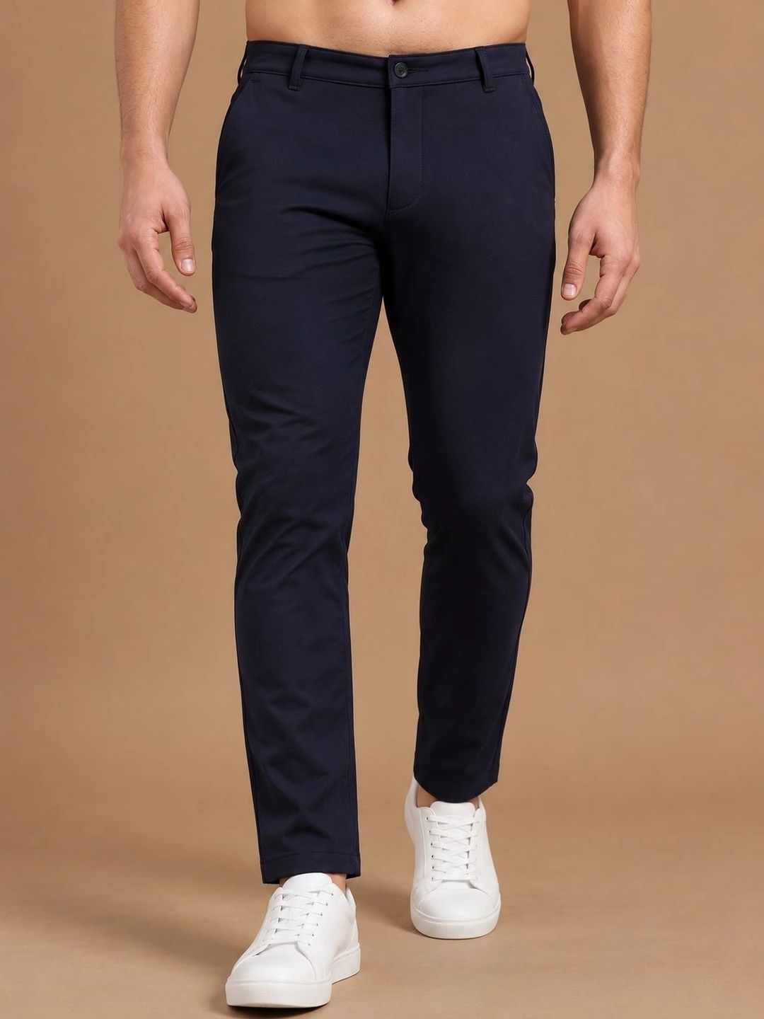 Roadster Men Relaxed Slim Fit Easy Wash Chinos Trousers