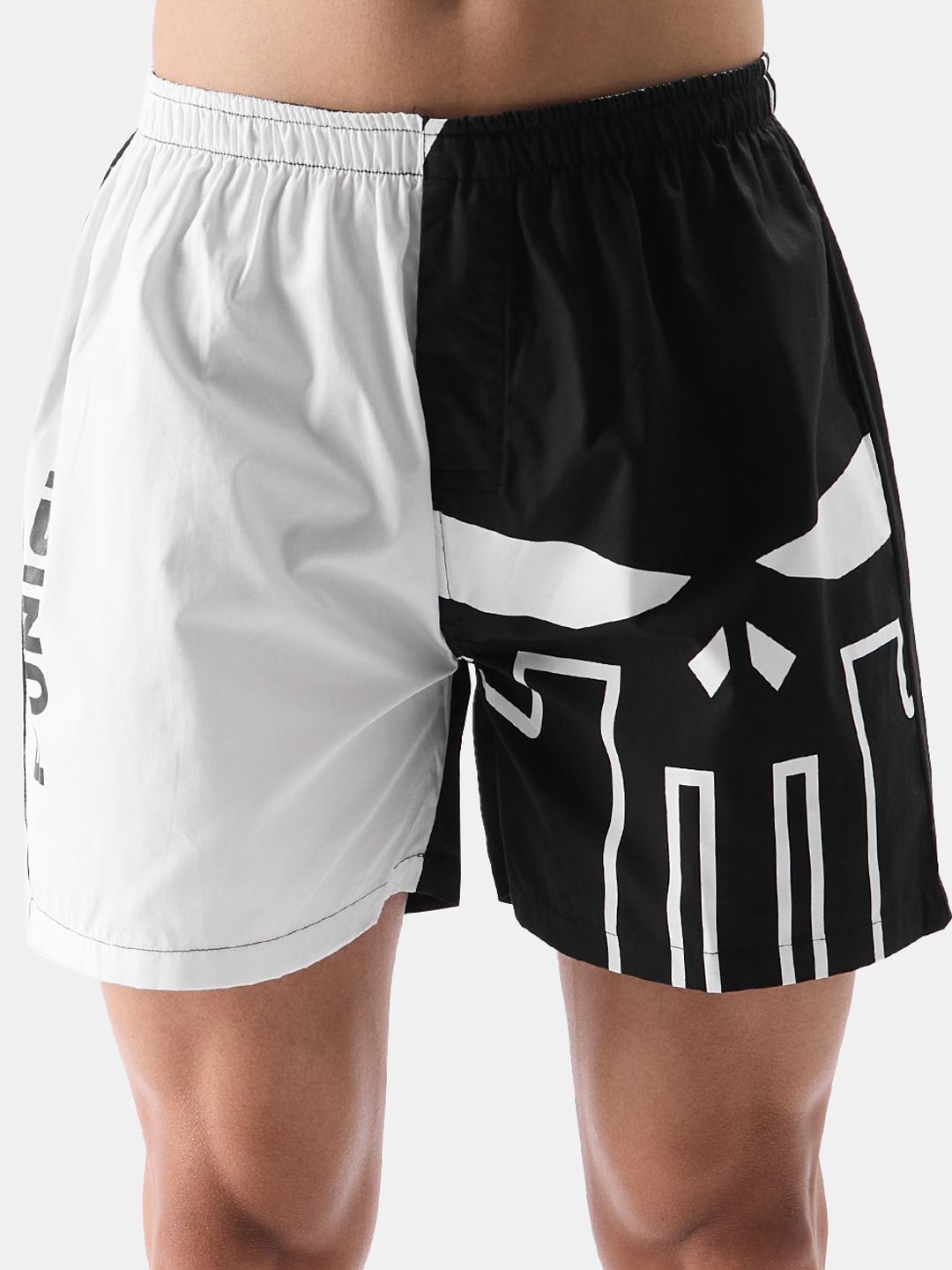 The Souled Store Men Marvel Punisher Printed Cotton Regular Fit Boxer Shorts