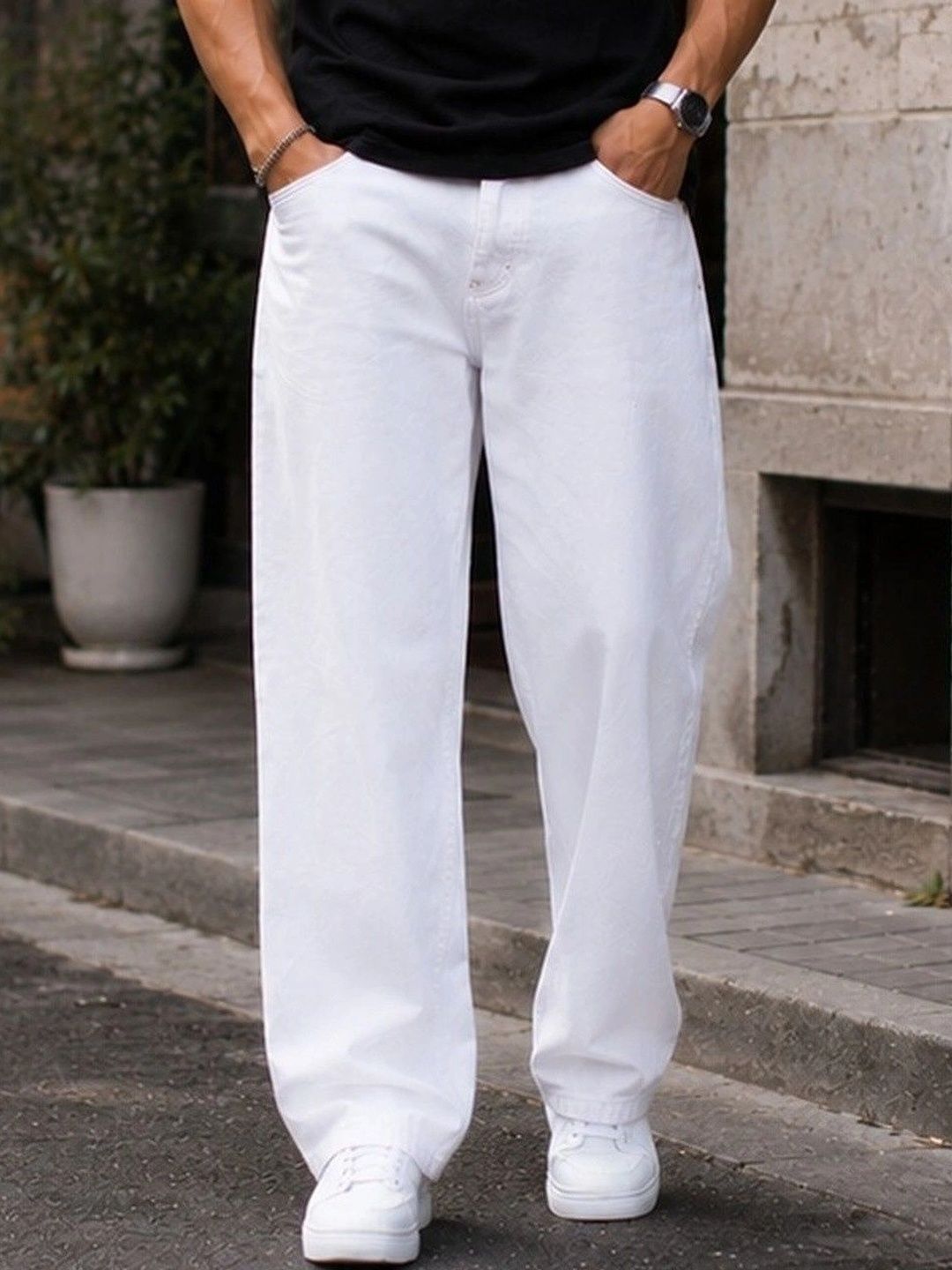 MARK VIEW Men Classic Straight Fit Mid-Rise Stretchable Jeans