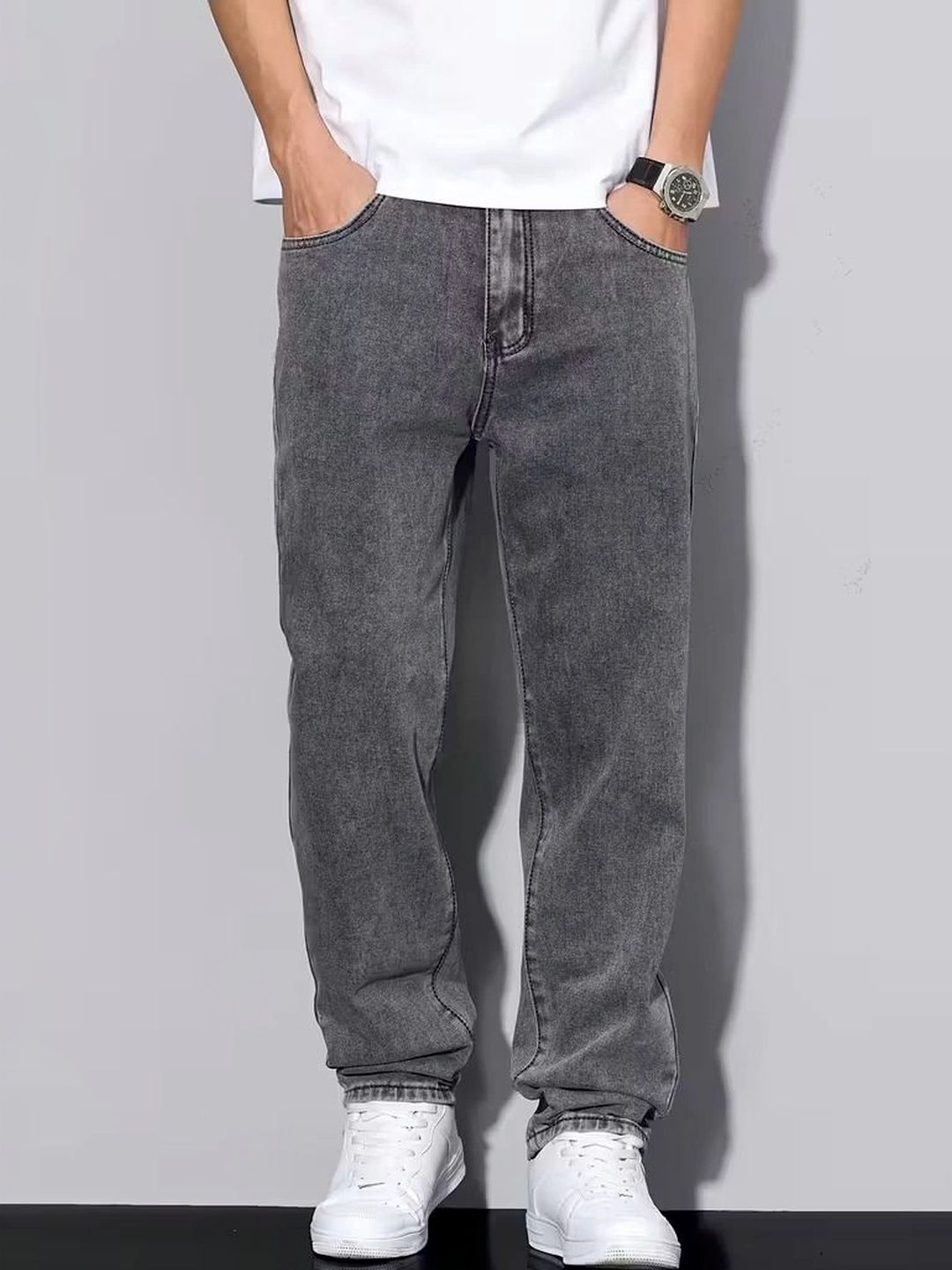MAKPAK Men Jean Regular Fit Mid-Rise Stretchable Jeans