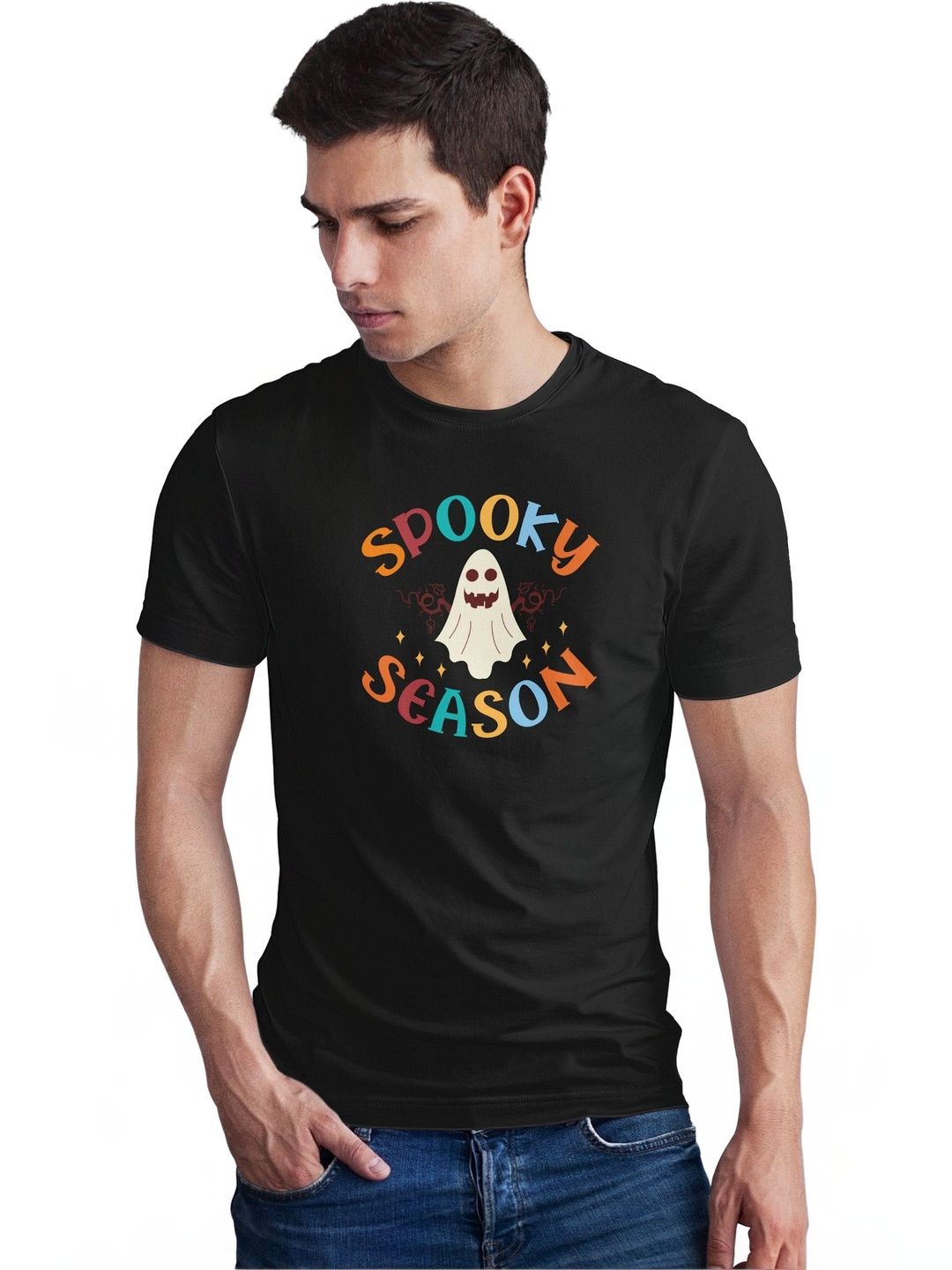 Seekbuylove Men Printed Bio Finish T-shirt