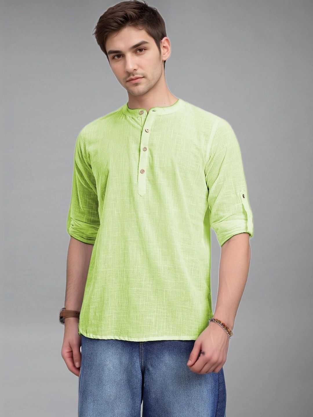 BLUE ROBED Men Kurta