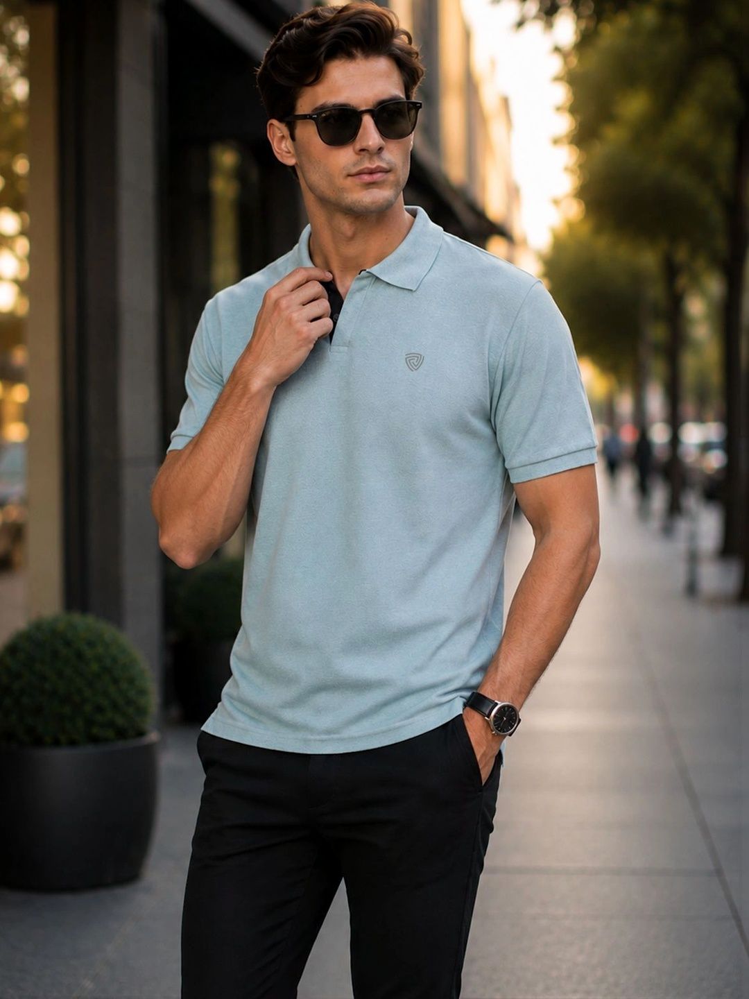 Lux Cozi Polo Collar Lounge Tshirts