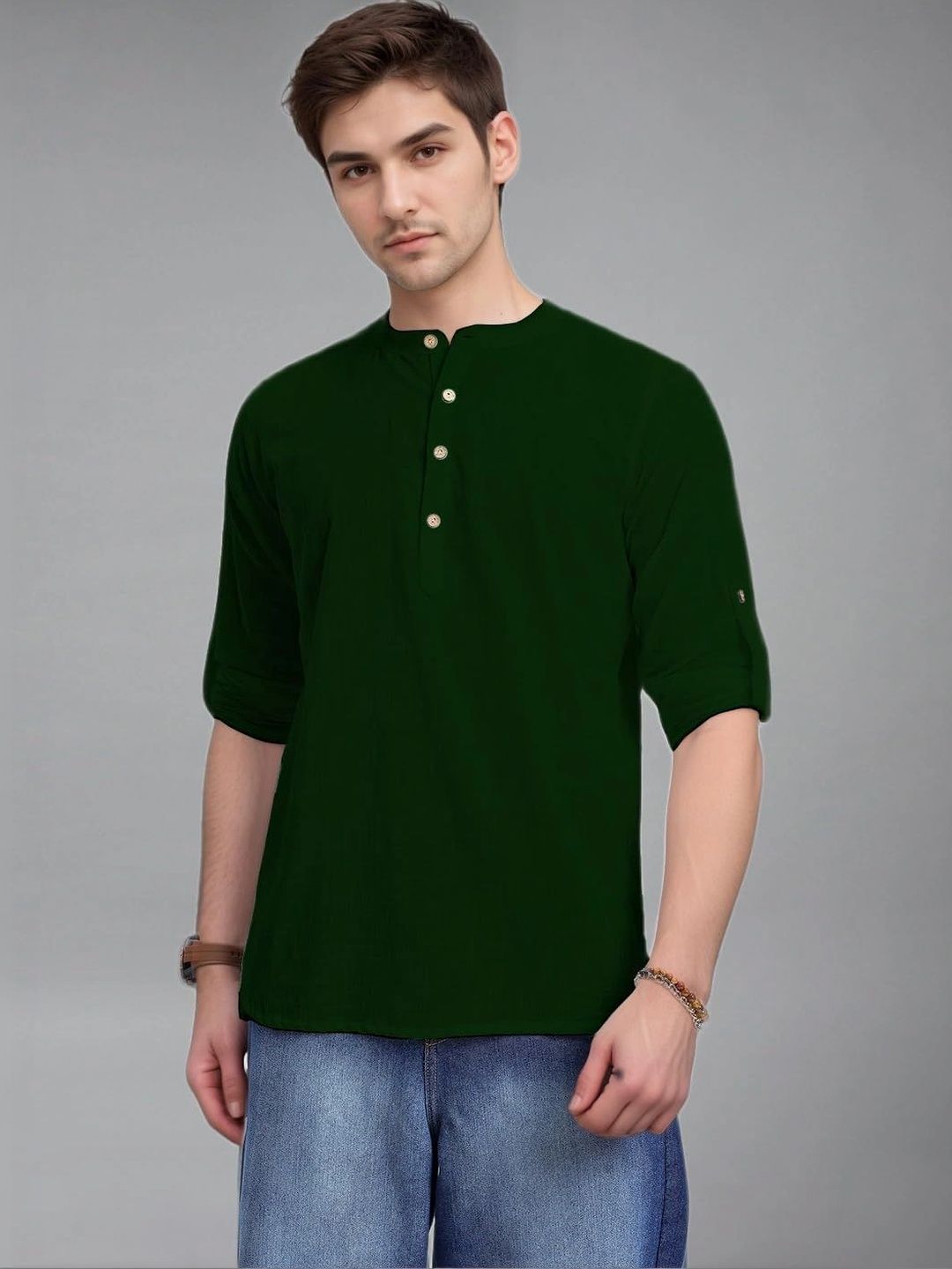 BLUE ROBED Men Kurta