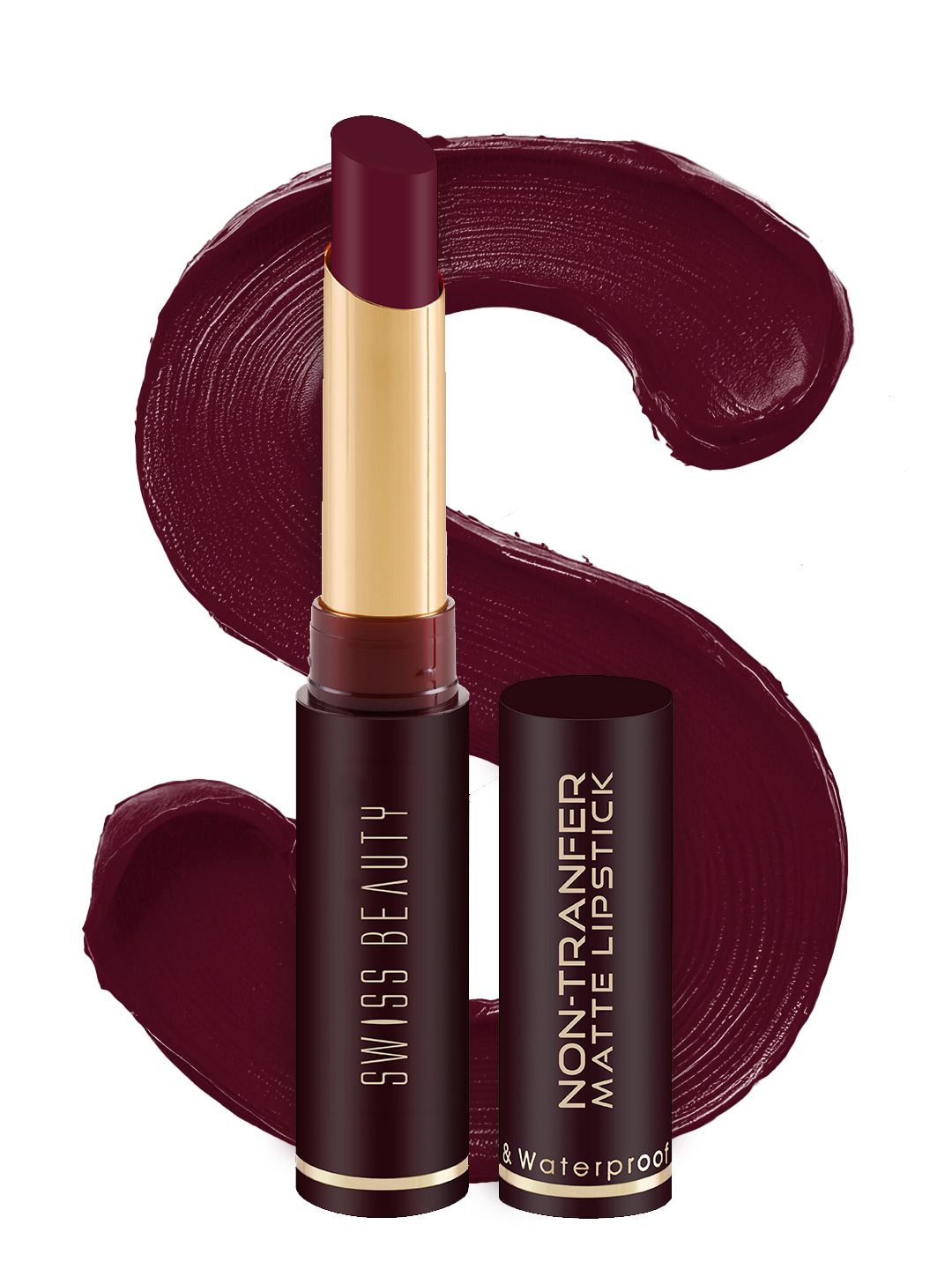 SWISS BEAUTY Swiss Beauty Non-Transfer Matte Lipstick - Hot Cherry 4