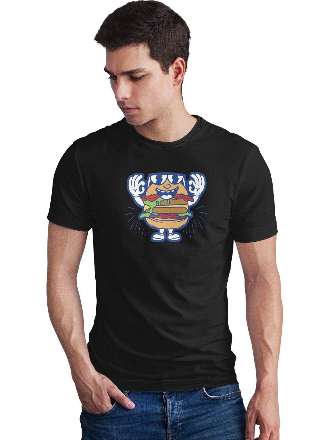 Seekbuylove Men Printed Bio Finish T-shirt