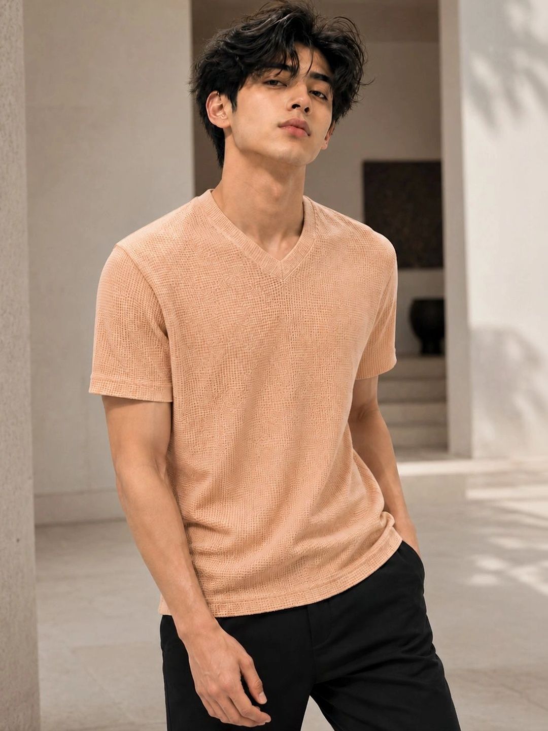 FBAR Men V-Neck T-shirt