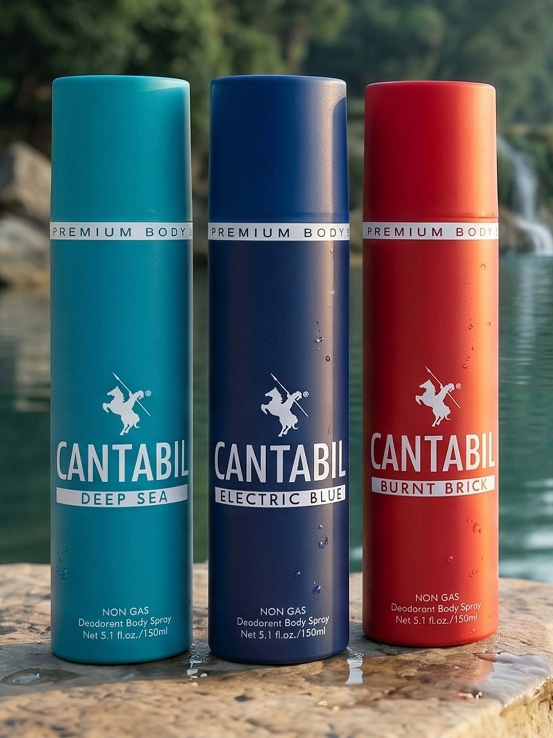 Cantabil Set Of 3 Long Lasting Deodorant - 150ml Each