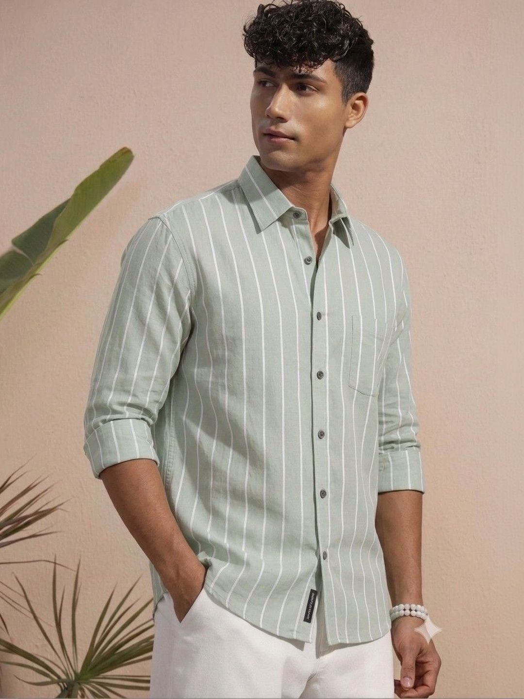 HEMS TRENDS Men Classic Striped Casual Shirt