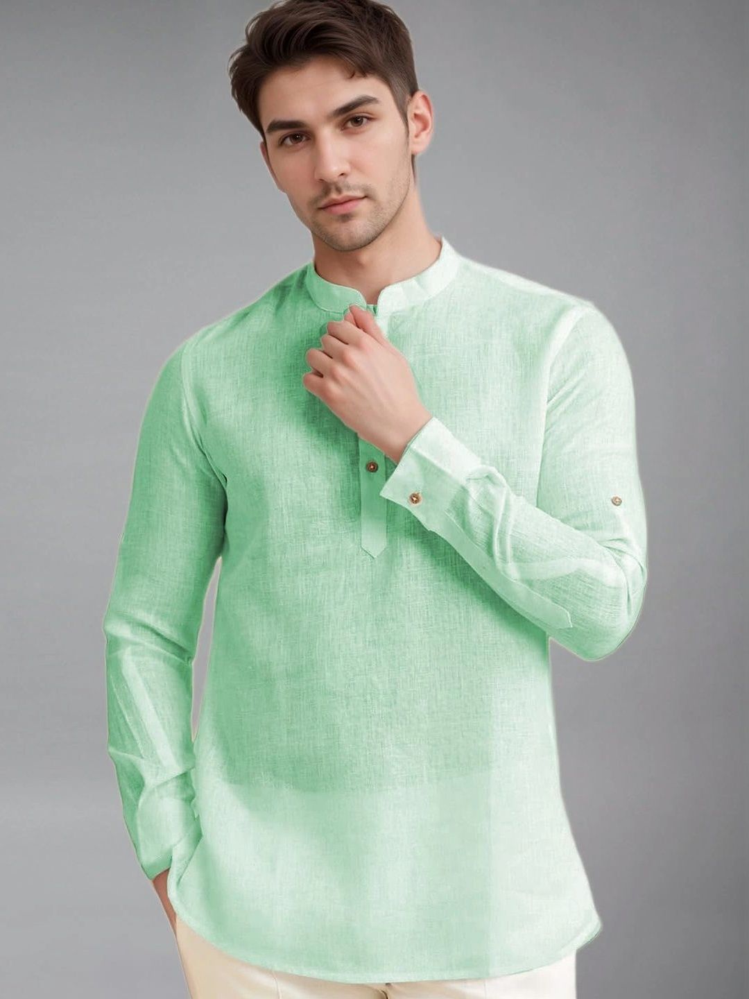 BLUE ROBED Men Kurta