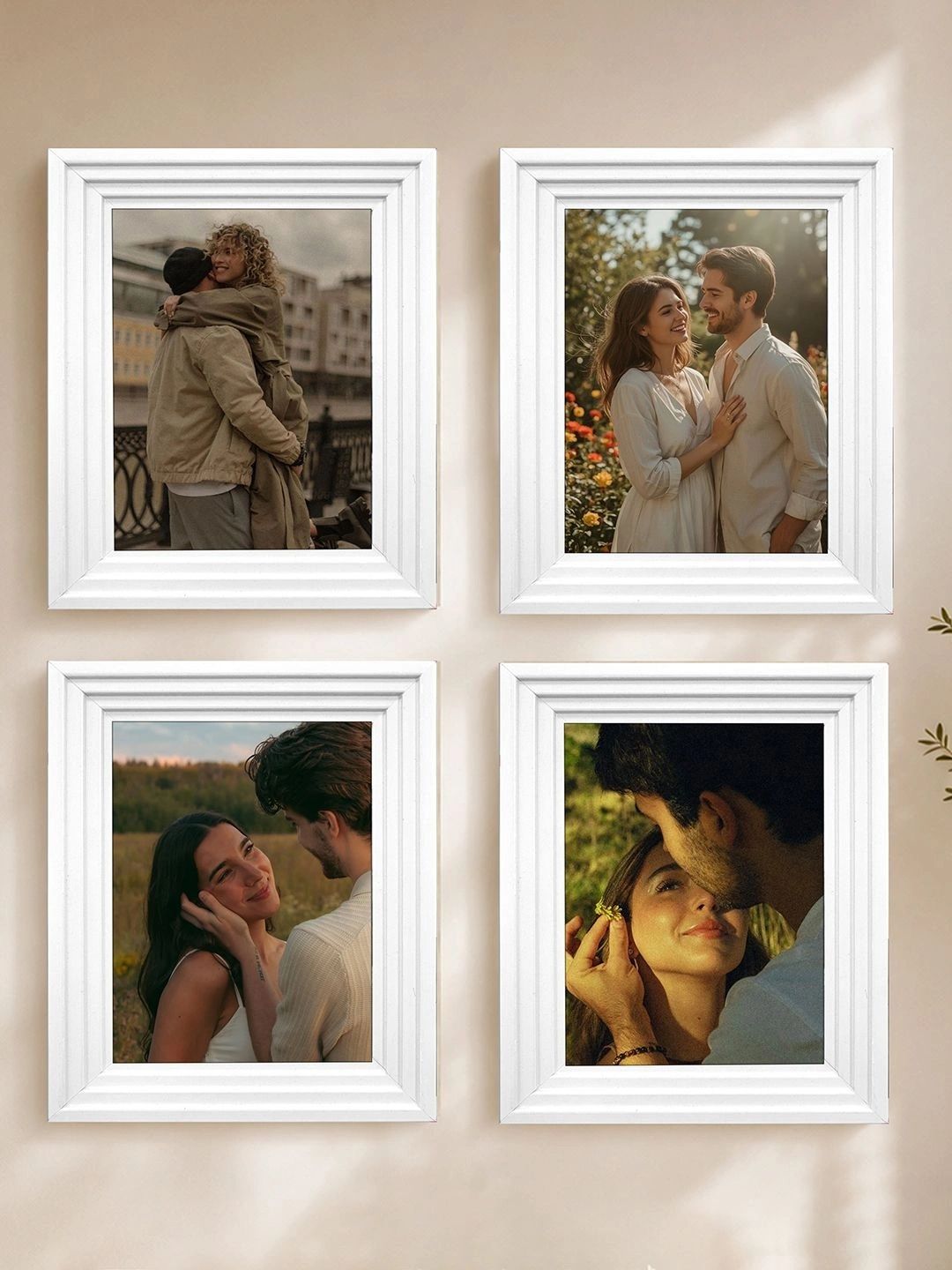 Art Street Art Street White 2 to 4 Pieces MDF Wall Photo Frames