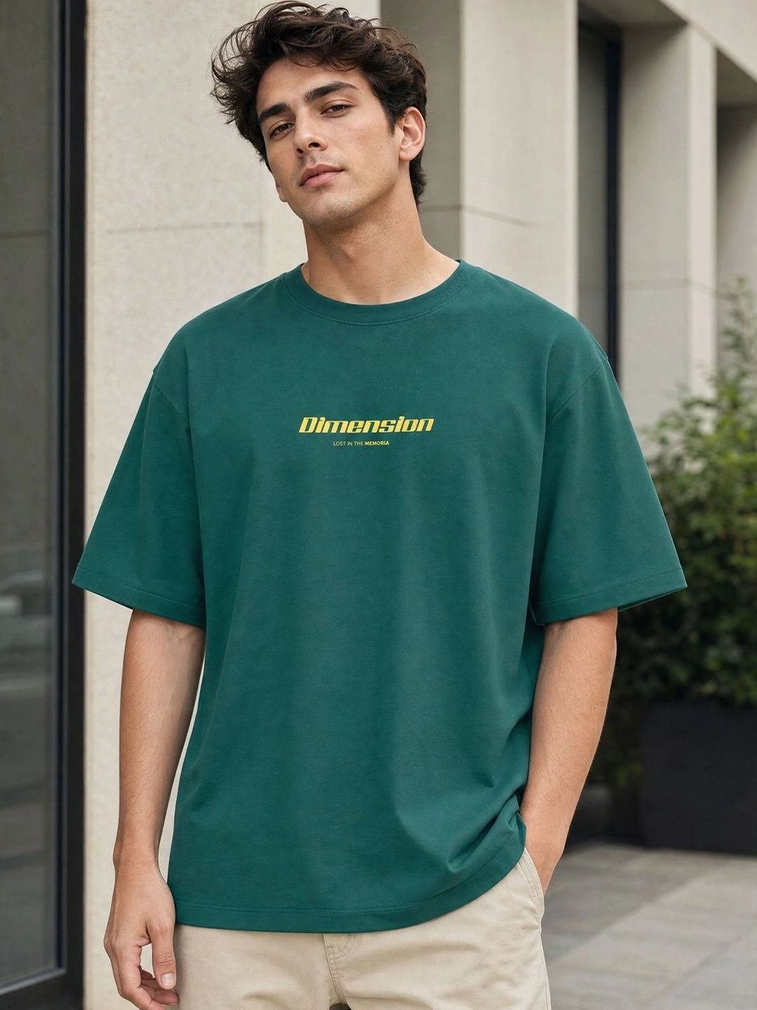 NOBERO Men Typography Printed Pure Cotton T-shirt