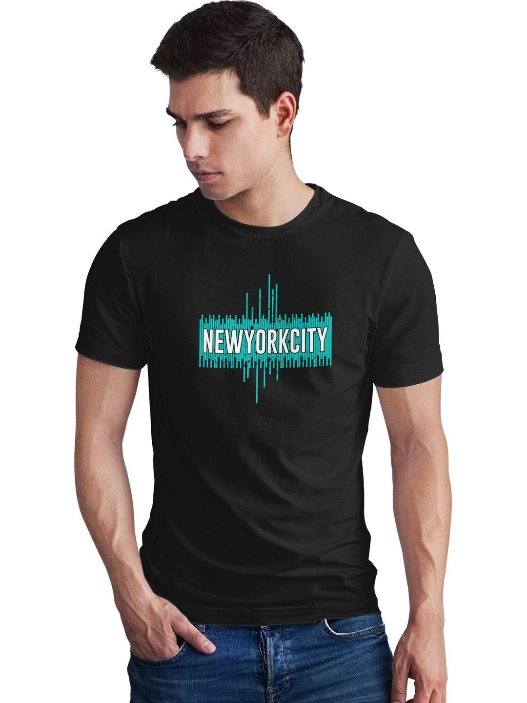 Seekbuylove Men Typography Printed Bio Finish T-shirt