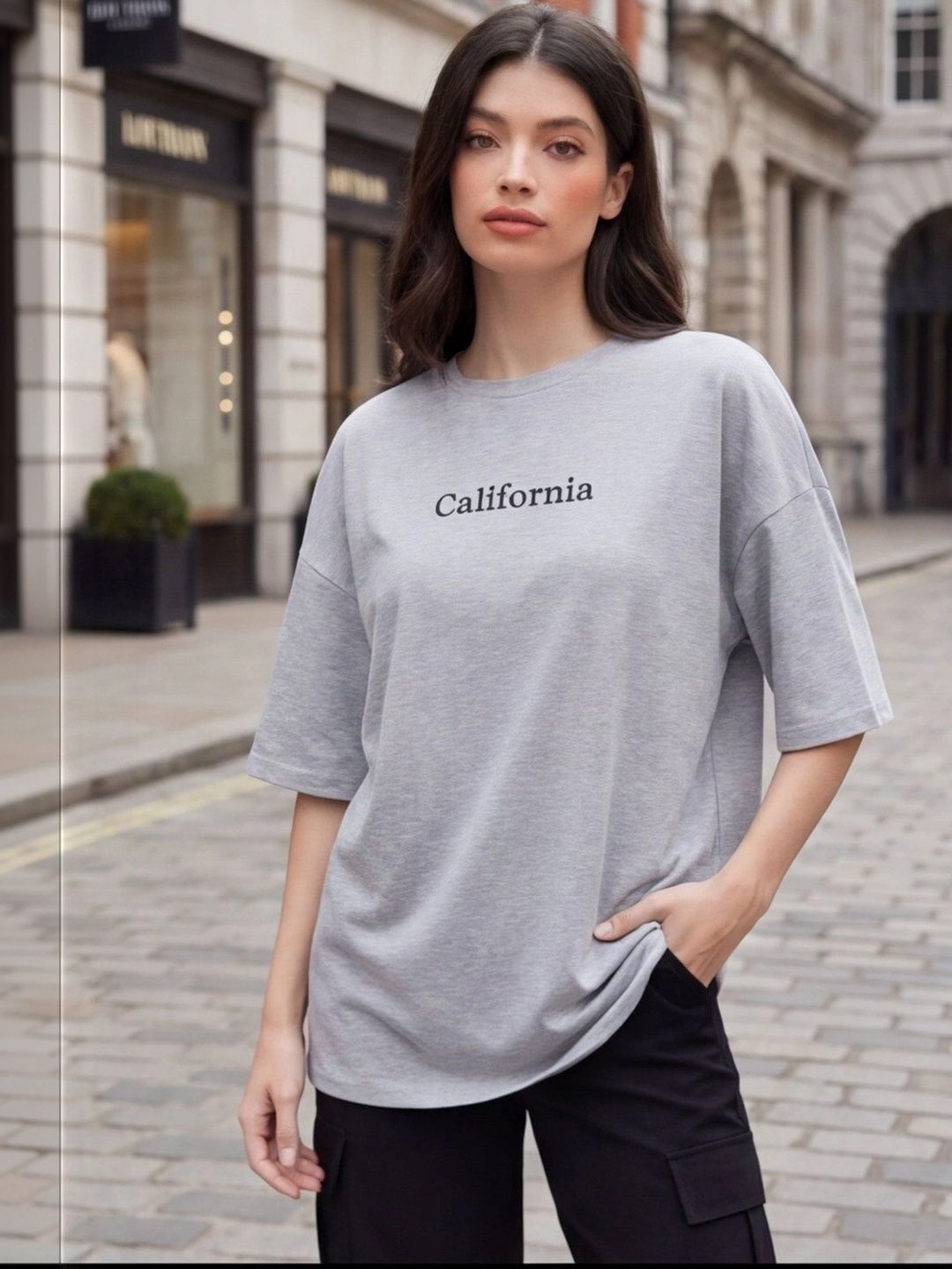 Calm Down Women Typography Printed T-shirt