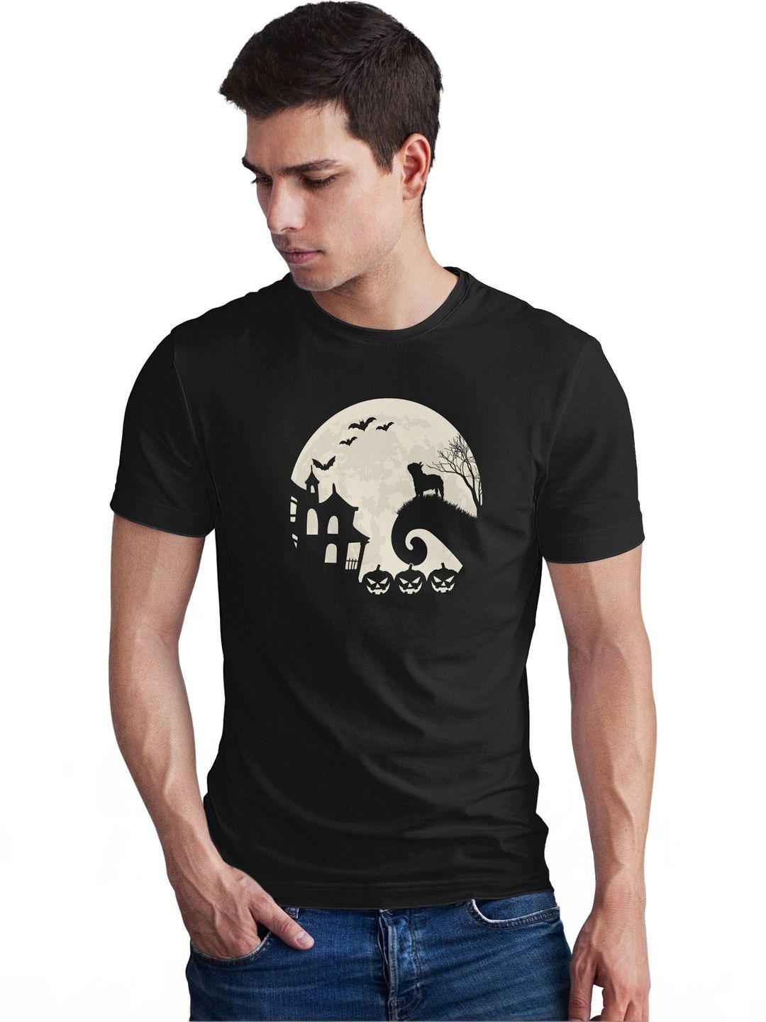 Seekbuylove Men Printed Bio Finish T-shirt