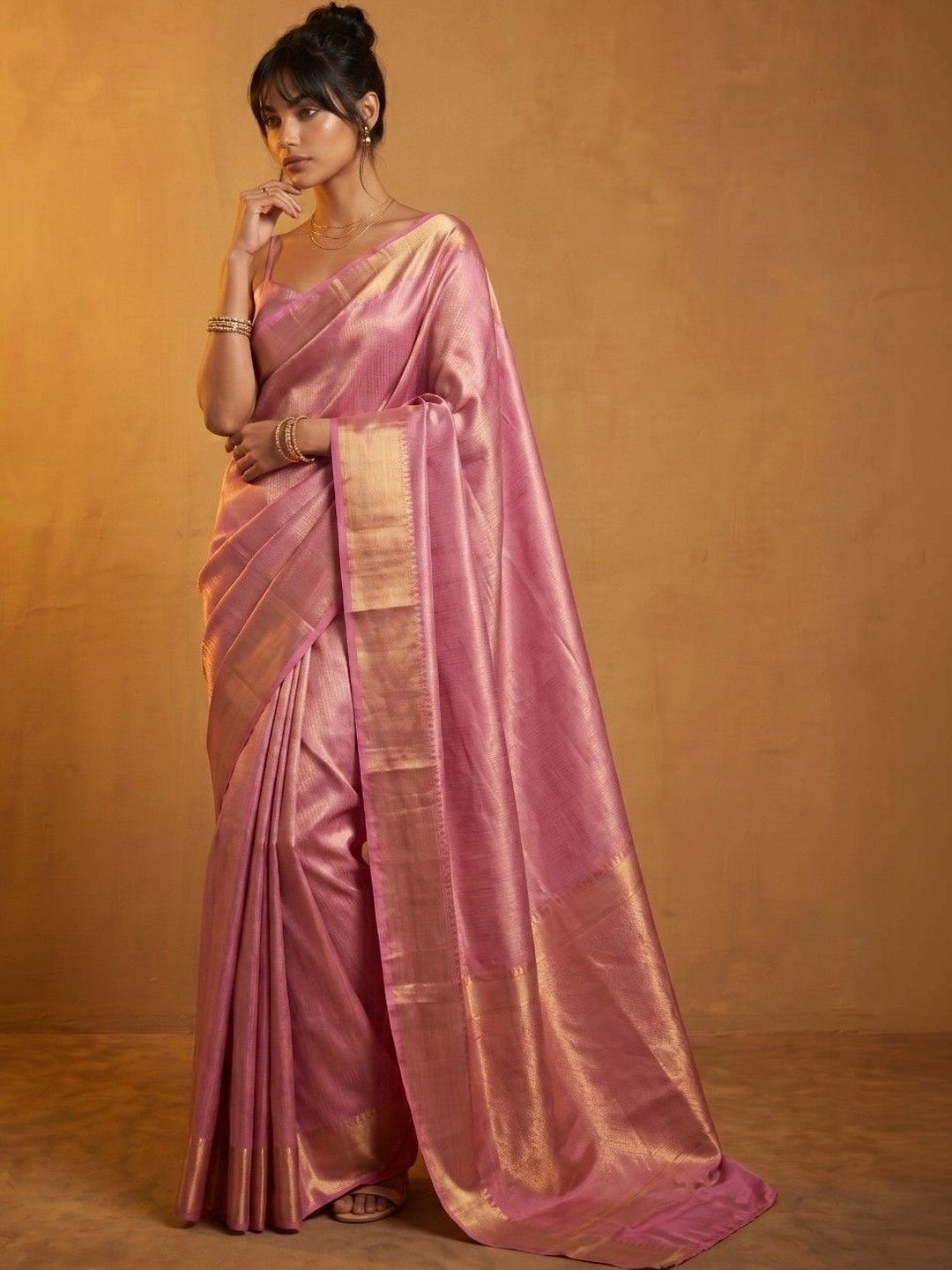 DRIP CHOWK Zari Art Silk Banarasi Saree