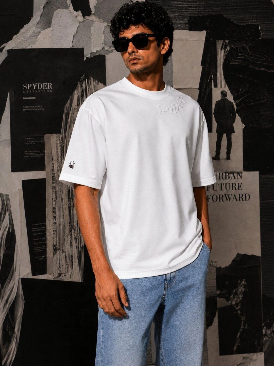 Mast & Harbour Men Brand Logo Printed T-shirt