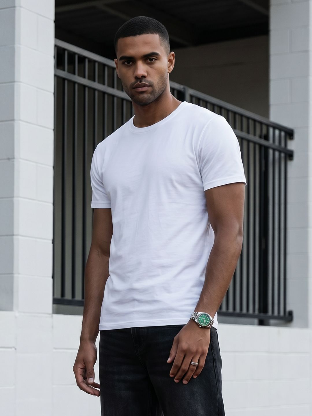 The Roadster Life Co. Round Neck T-Shirt
