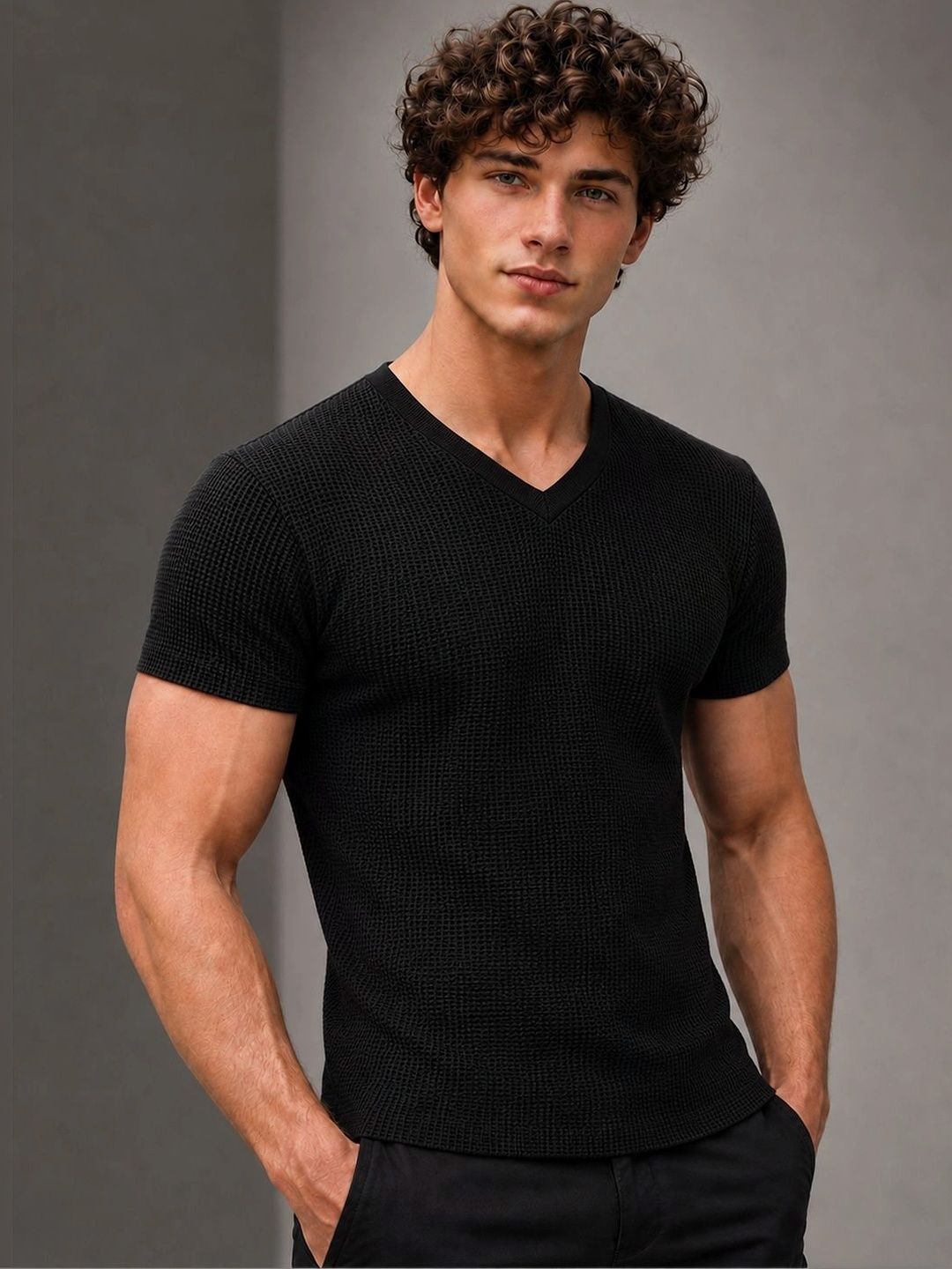 FBAR Men V-Neck T-shirt
