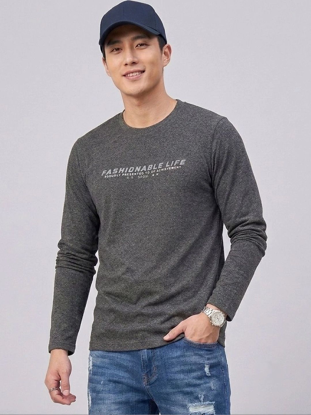 Moda Rapido Men Typography Printed T-shirt