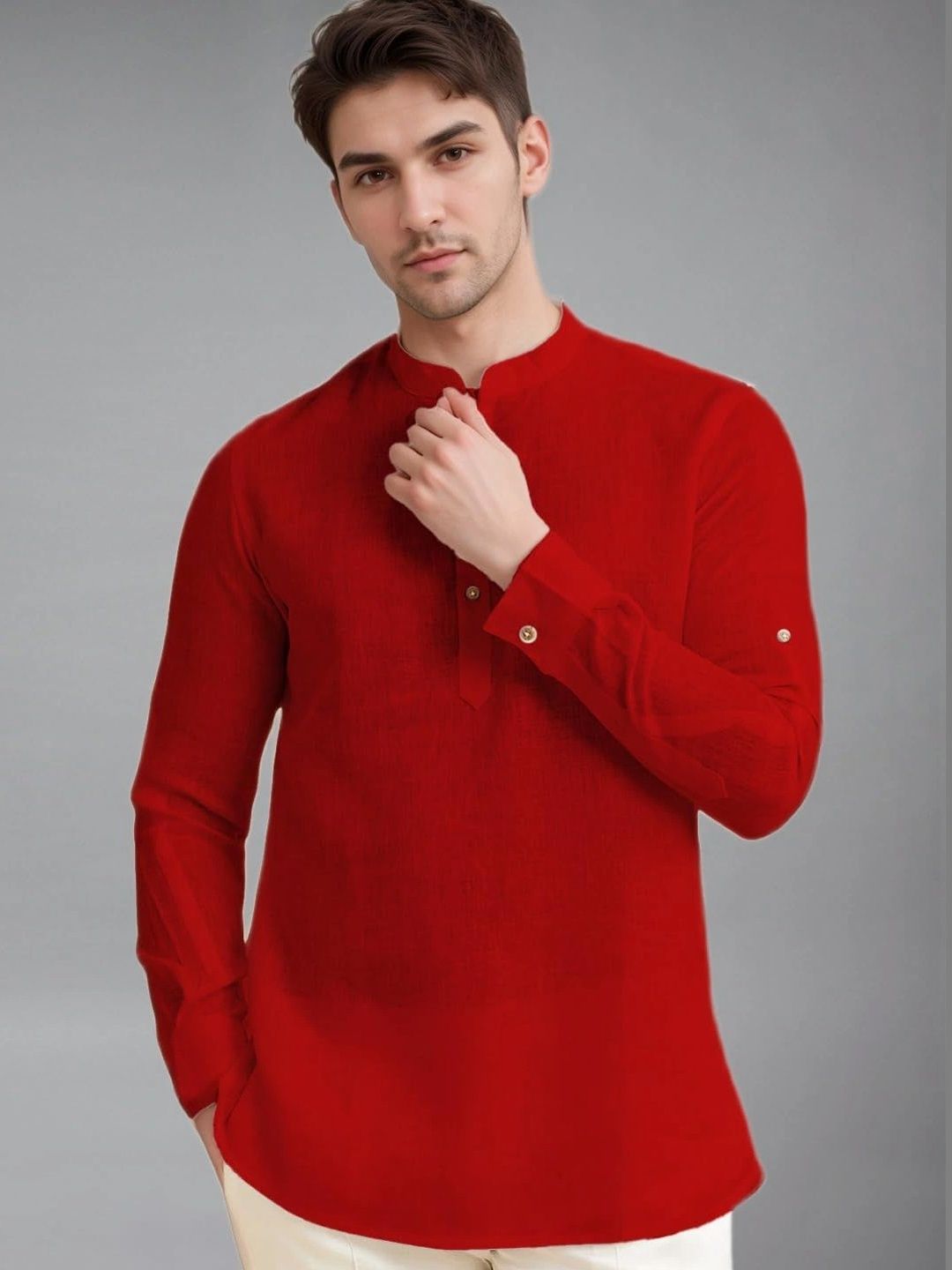 BLUE ROBED Men Kurta