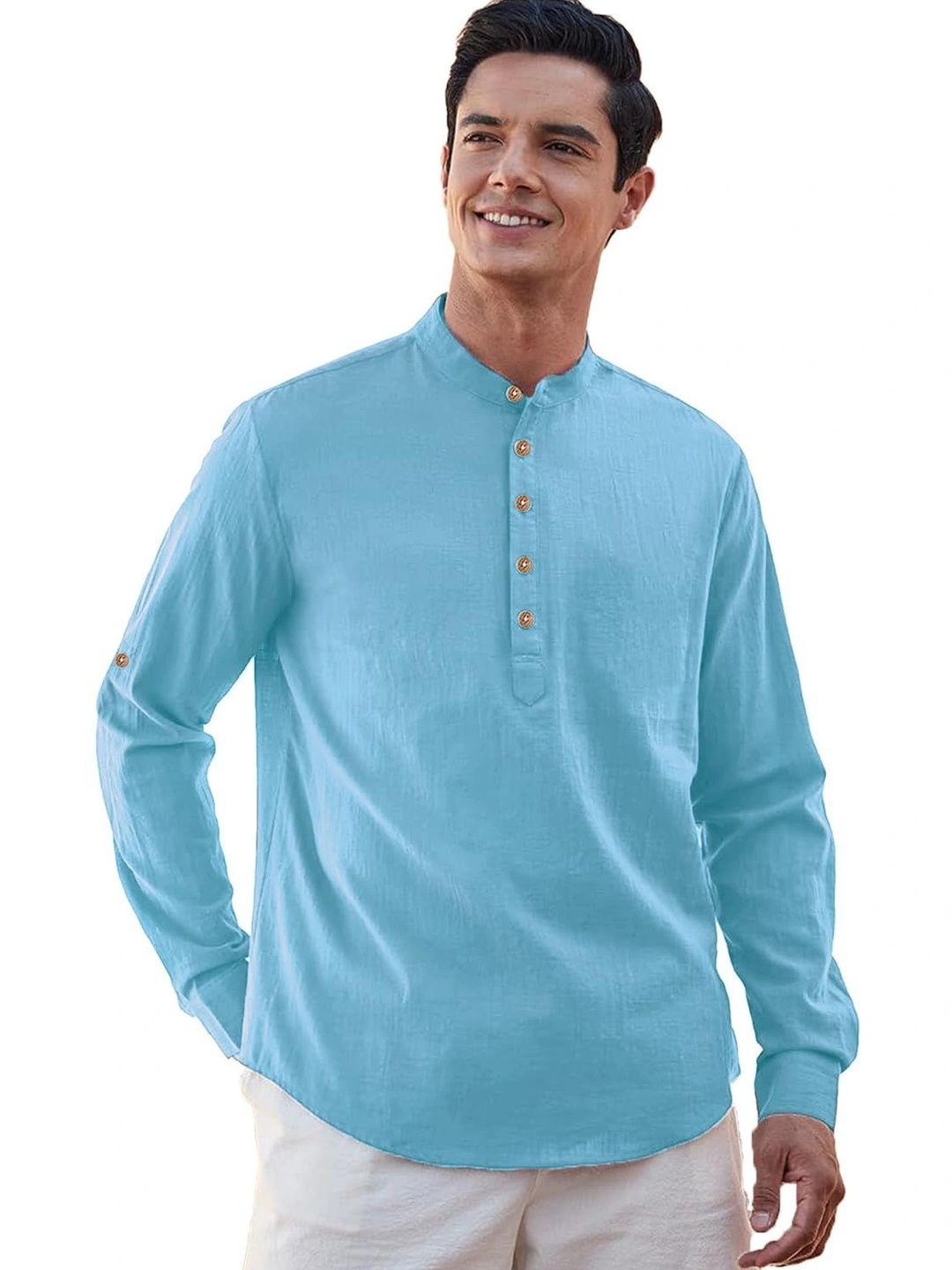 BLUE ROBED Men Kurta