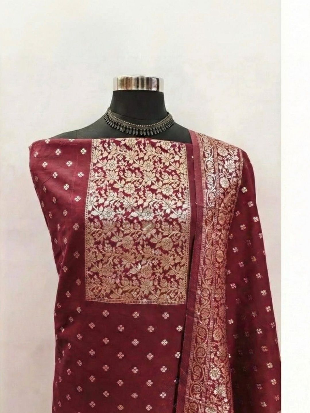 Dhaaga Ghar Art Silk Unstitched Dress Material